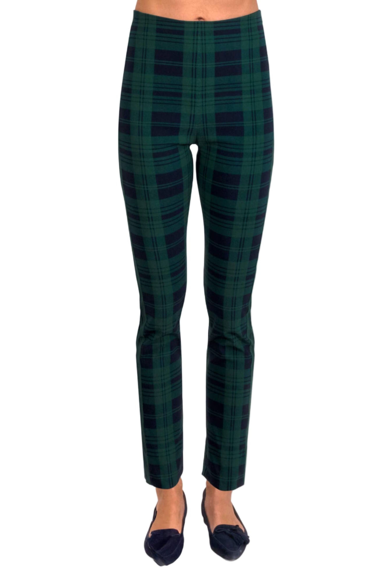 Gripeless Pull On Pants- Black Watch Plaid