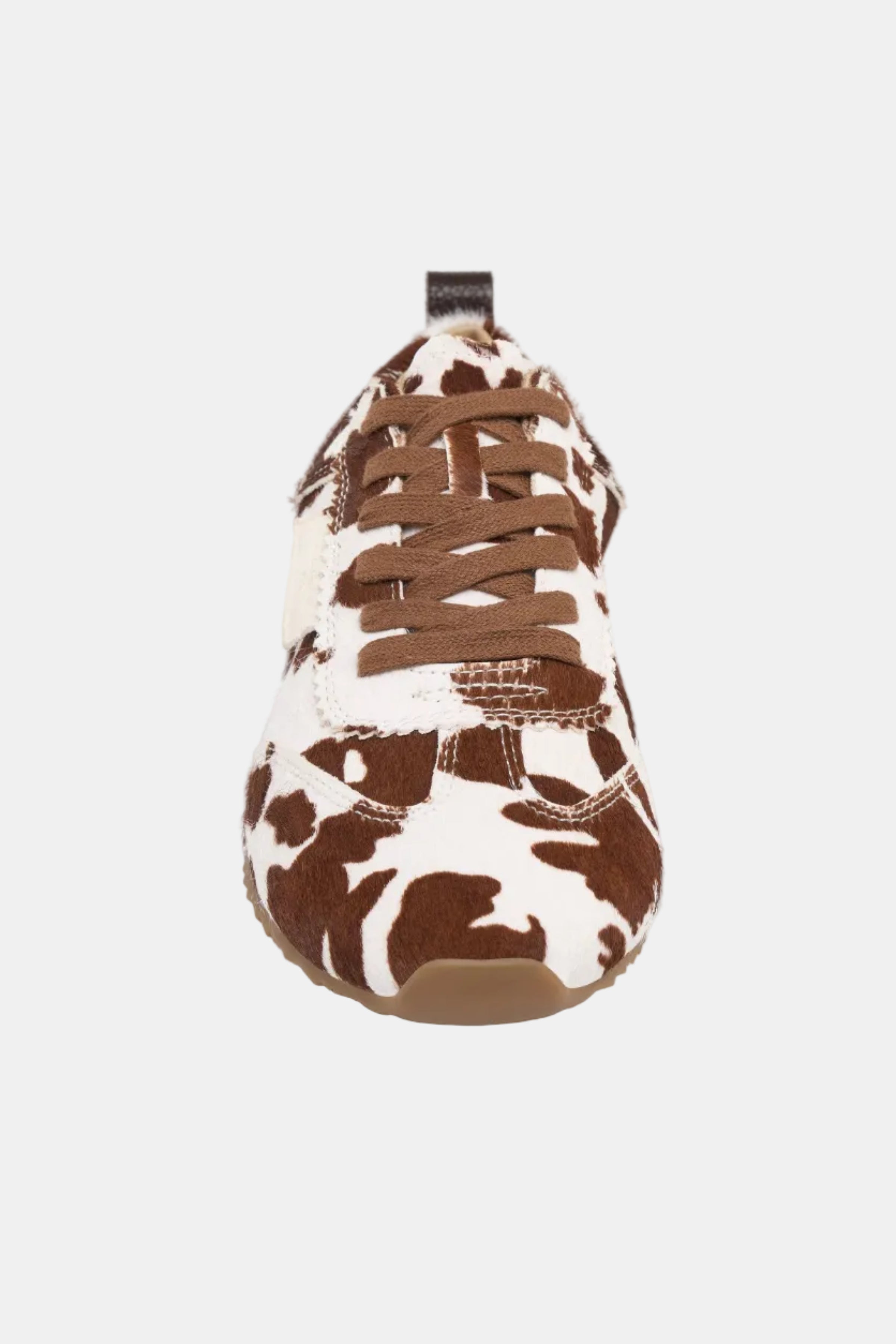 Cow print sneaker on a white background