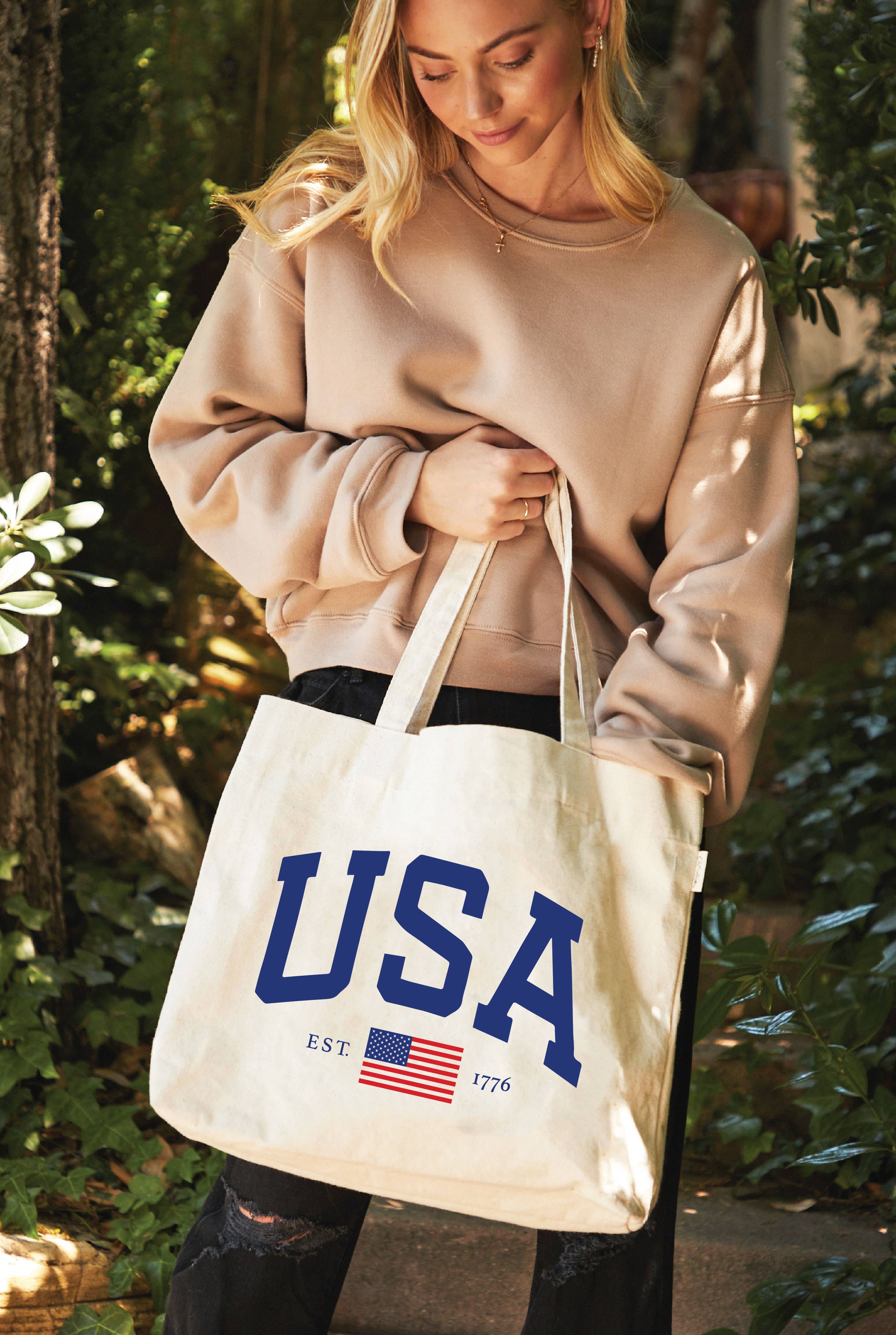 USA EST.1776 Canvas Tote Bag