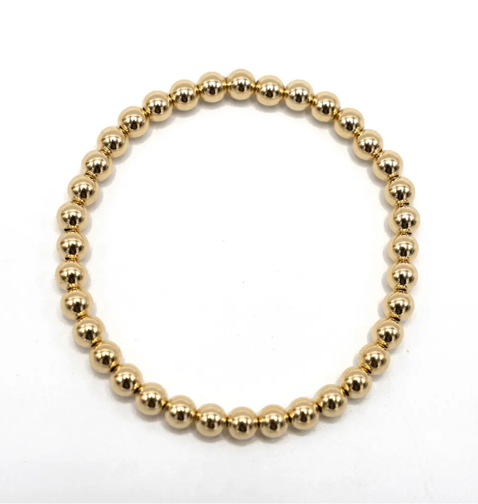 5mm Waterproof 14k Gold Filled Karma Bracelet