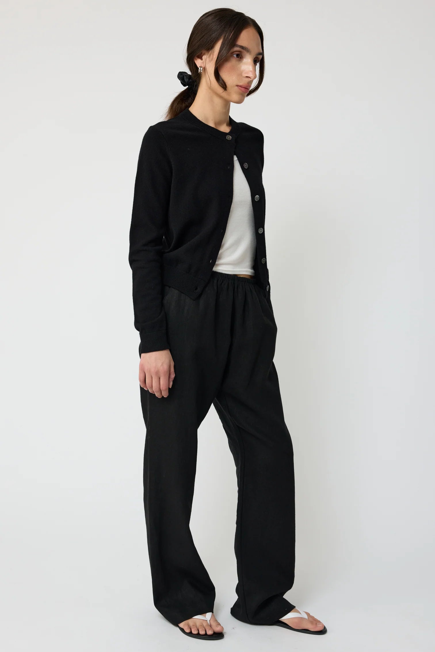 Almina-Concept-Classic-Crew-Wool-Cardigan-button-up-black
