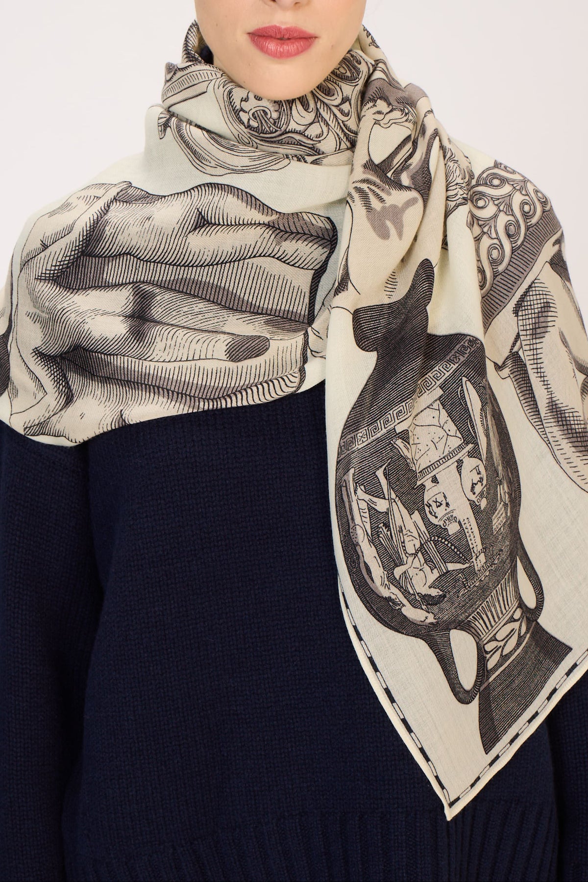 SCARF / ETOLE 80 ARCHIVES WHITE/BLANC