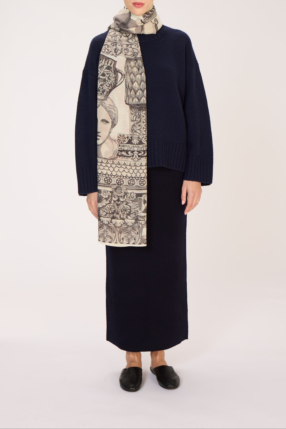 SCARF / ETOLE 80 ARCHIVES WHITE/BLANC