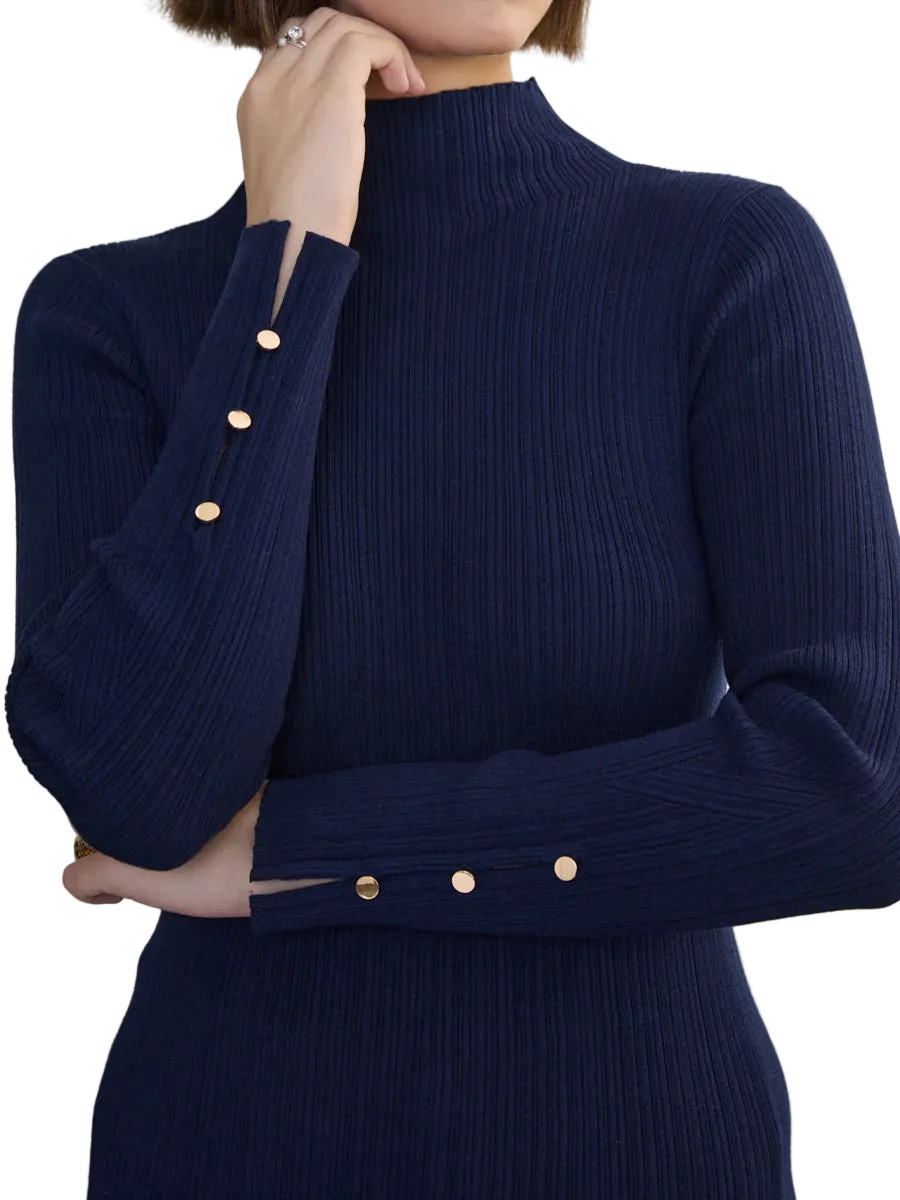 Phoebe Rib Mockneck