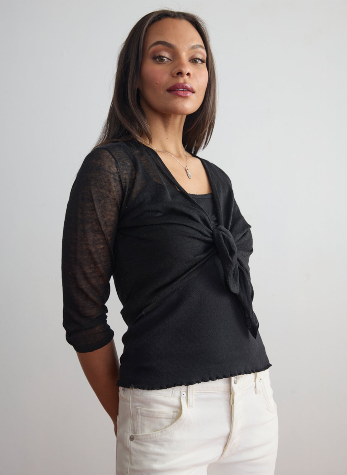 LINEN BALLET WRAP