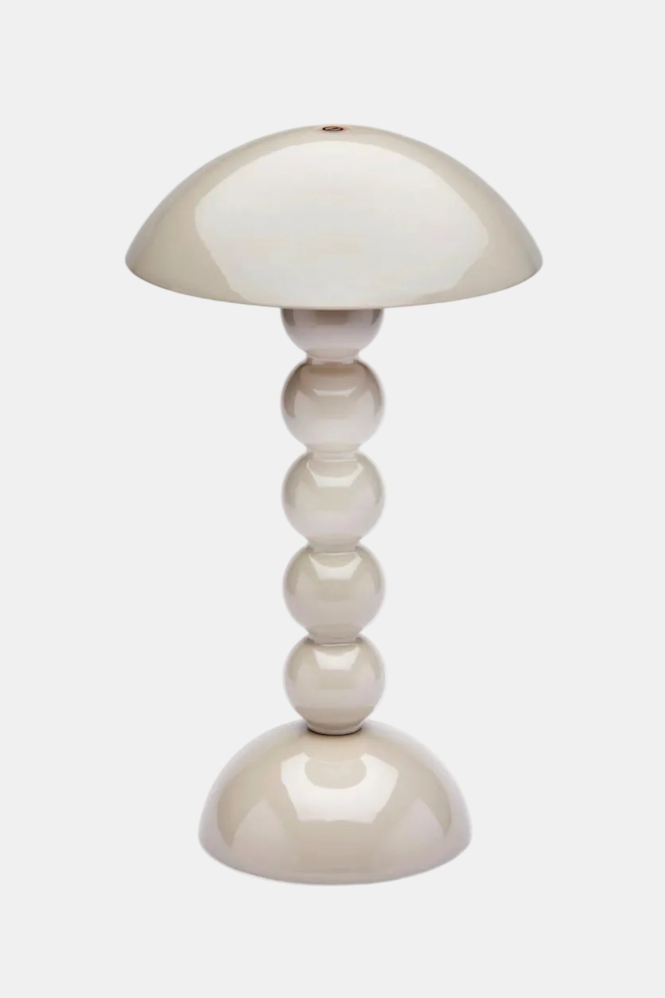 White table lamp with a unique design on a white background
