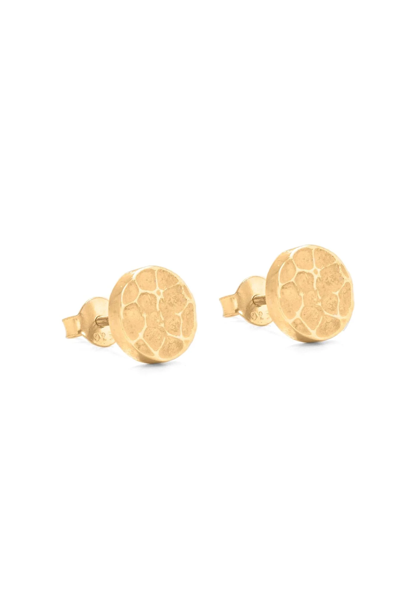 Lime-Tree-Designs-Hammered-Gold-Vermeil-Stud-Earrings