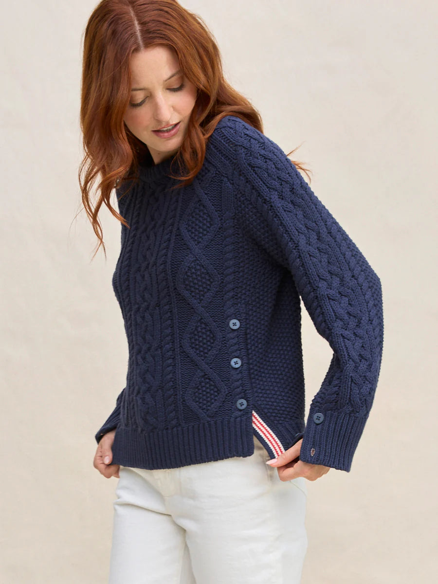 NAUTICAL CABLE PULLOVER