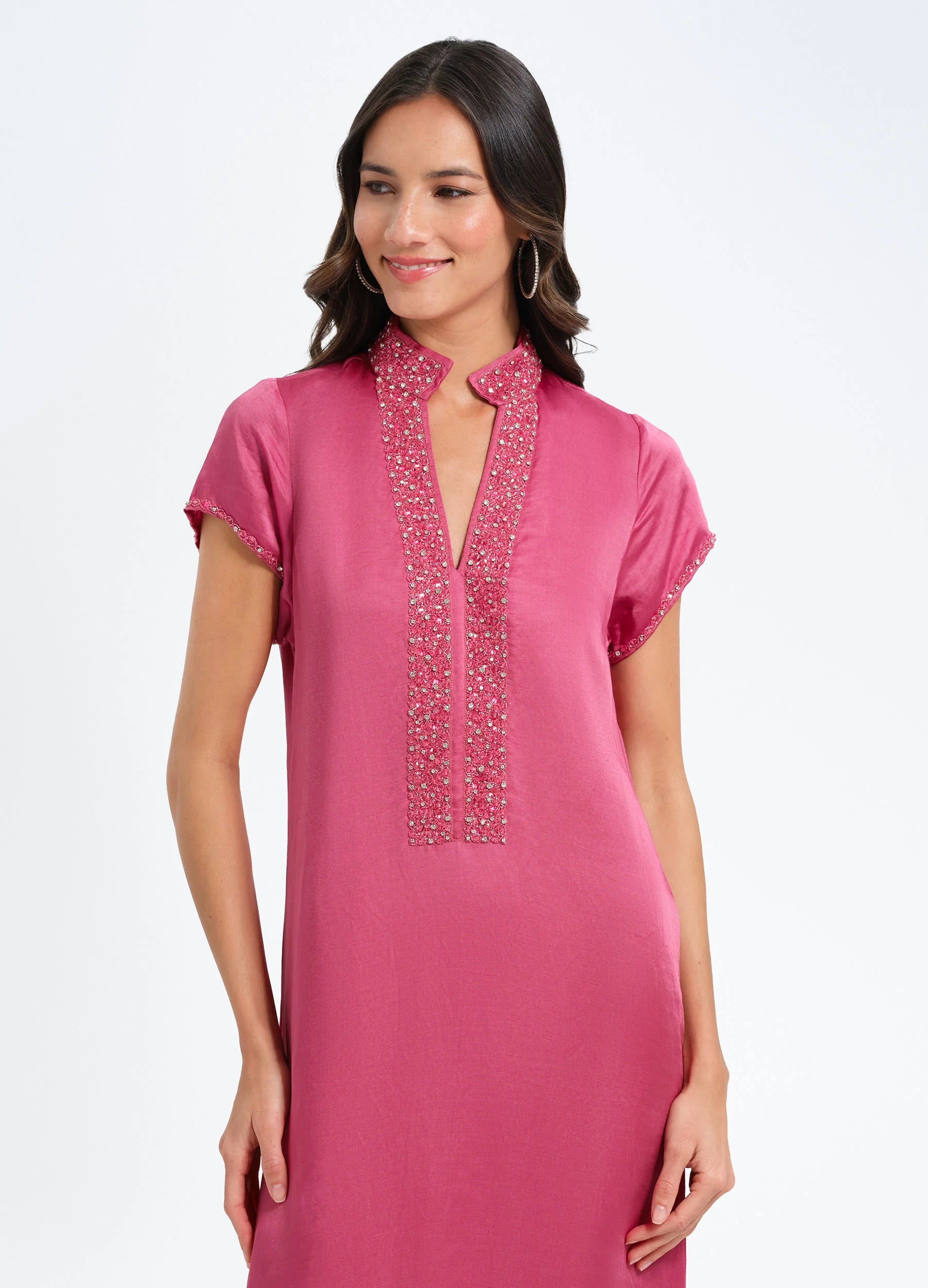 Meg 54" Cap Sleeve Caftan