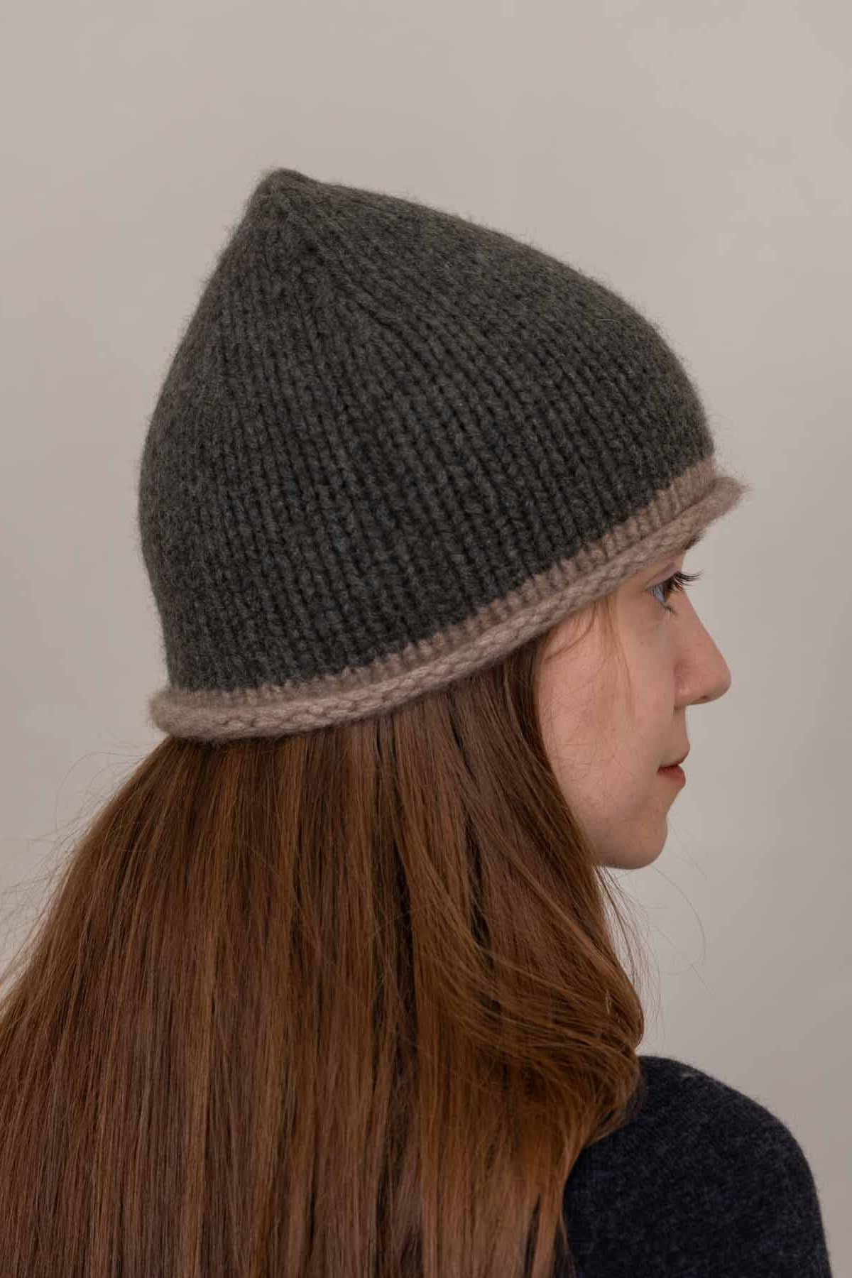 Cottage Hand-Knitted Rolled Edge Beanie