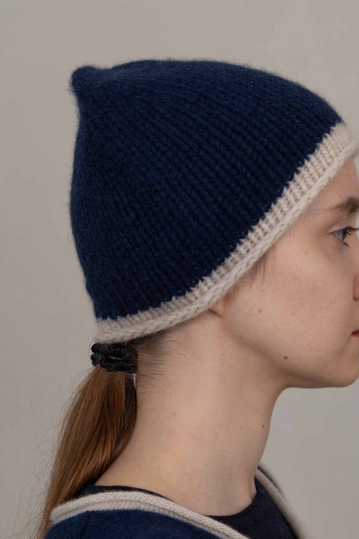 Cottage Hand-Knitted Rolled Edge Beanie