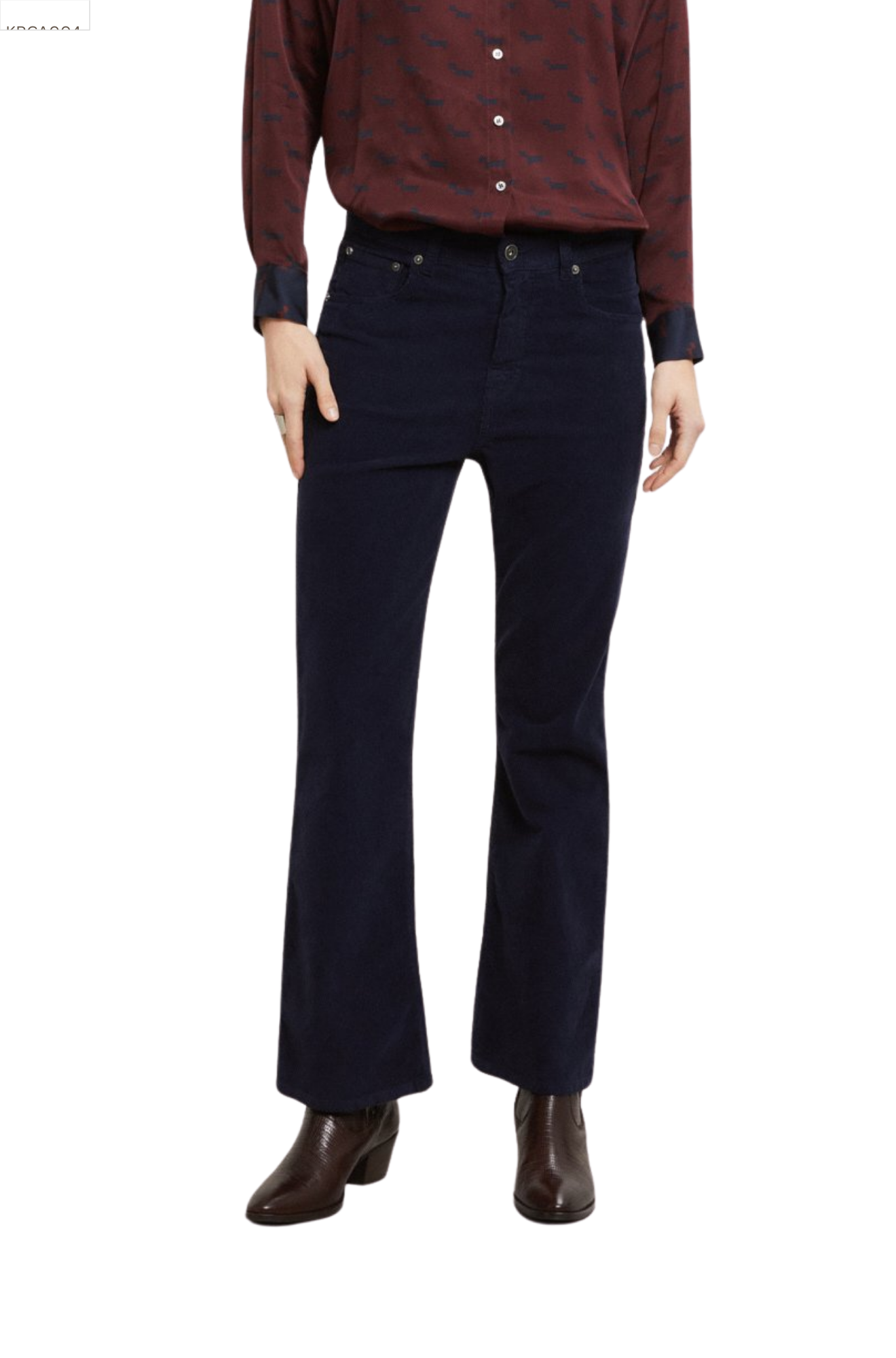 Ottod-Ame-ribcage-cotton-jeans-night-navy