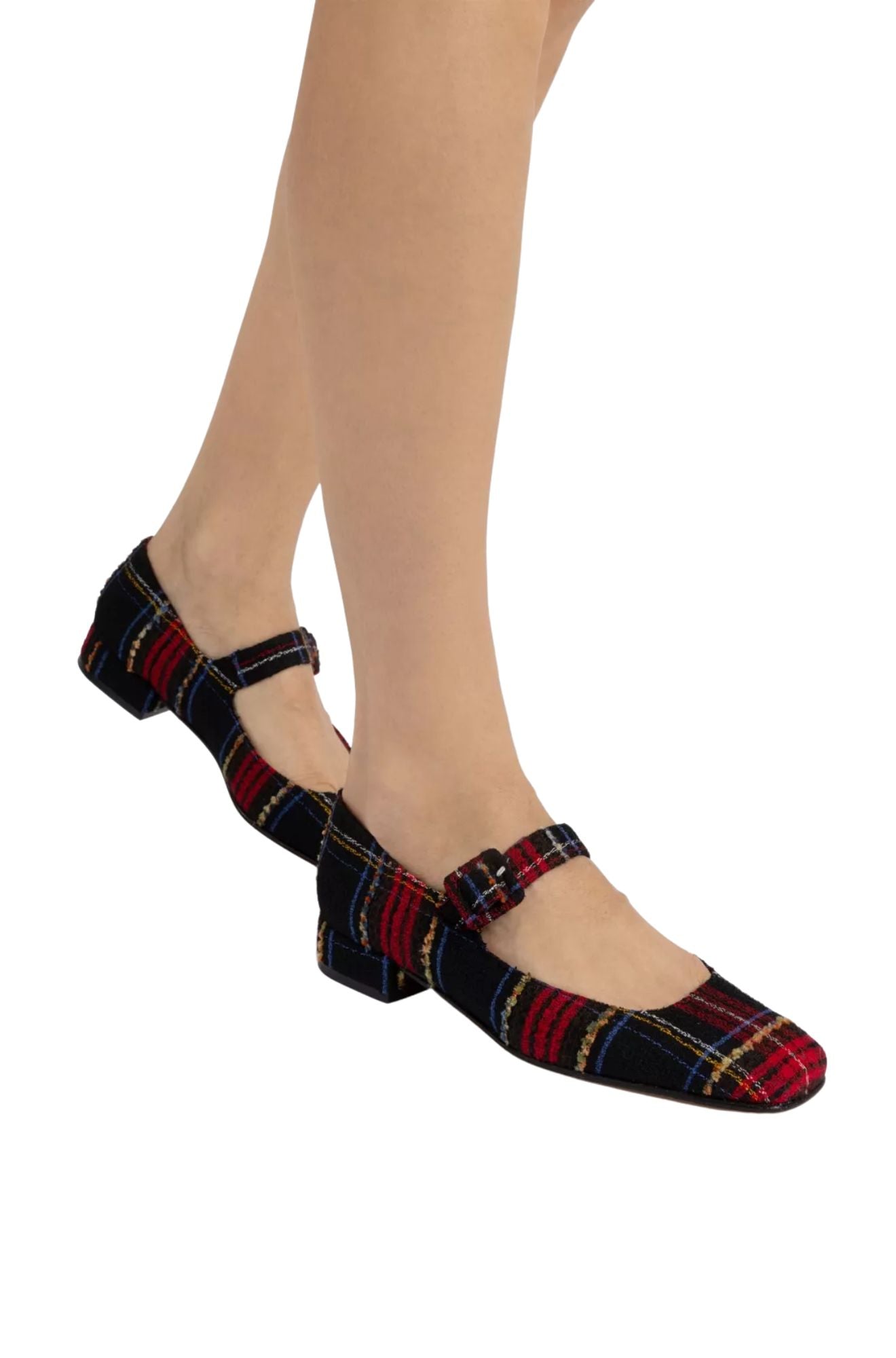 Low Mary Jane Tartan Shoe