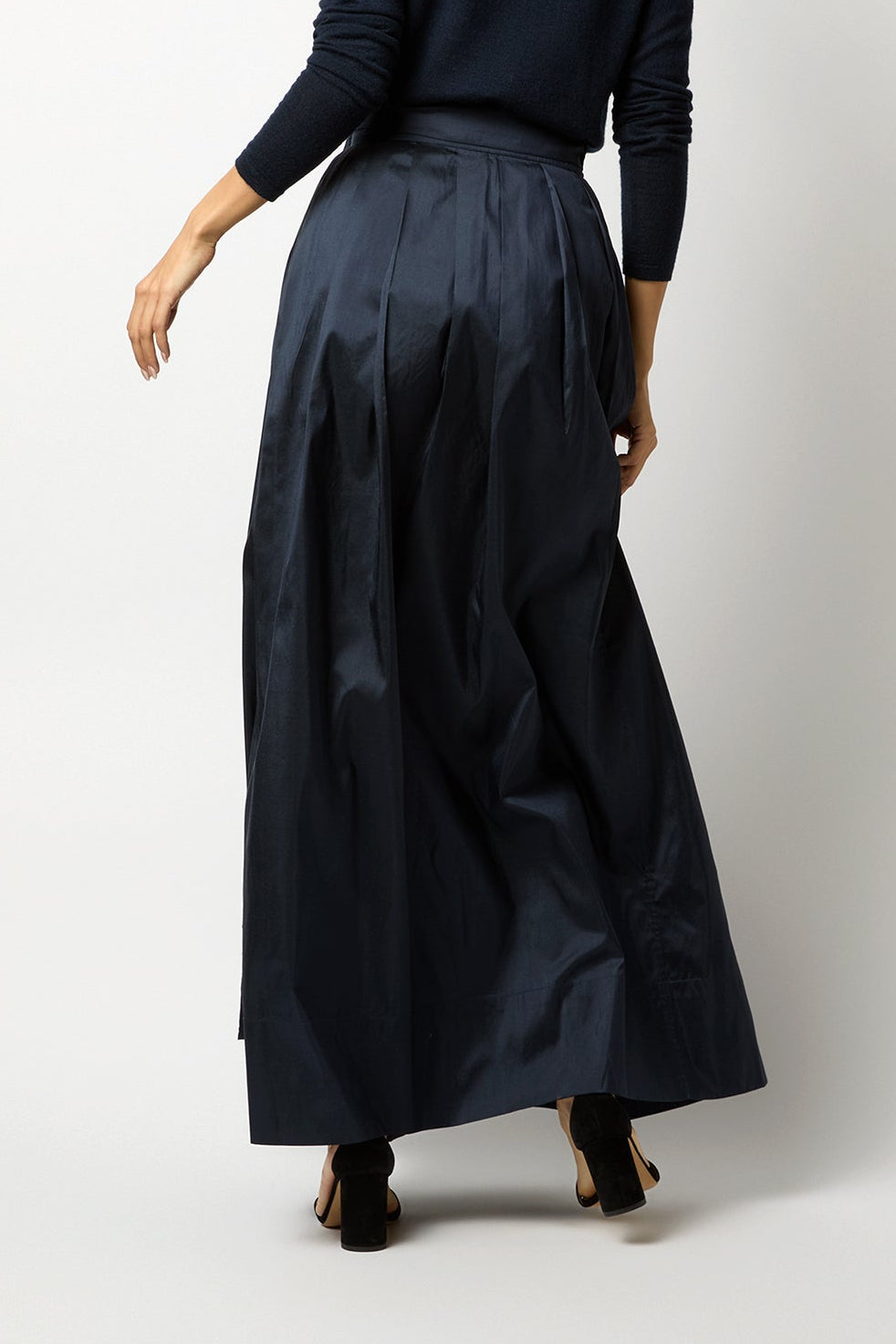 Pleated Wrap Skirt