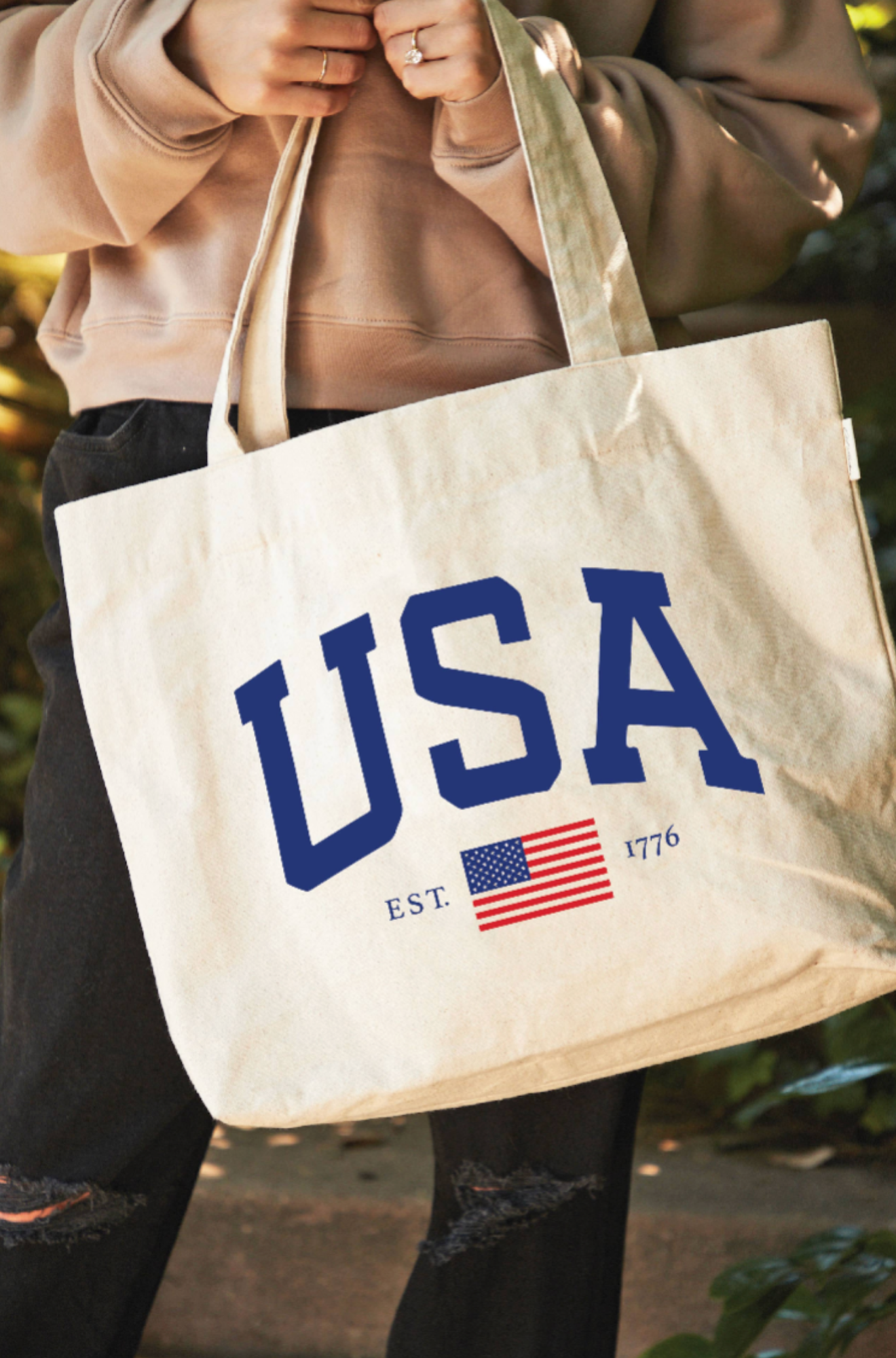 USA EST.1776 Canvas Tote Bag