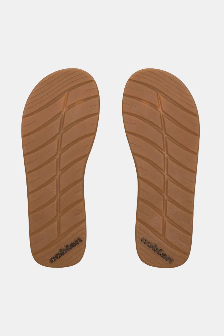 A pair of brown Cootton orthopedic footbeds shown from the top view on a white background.