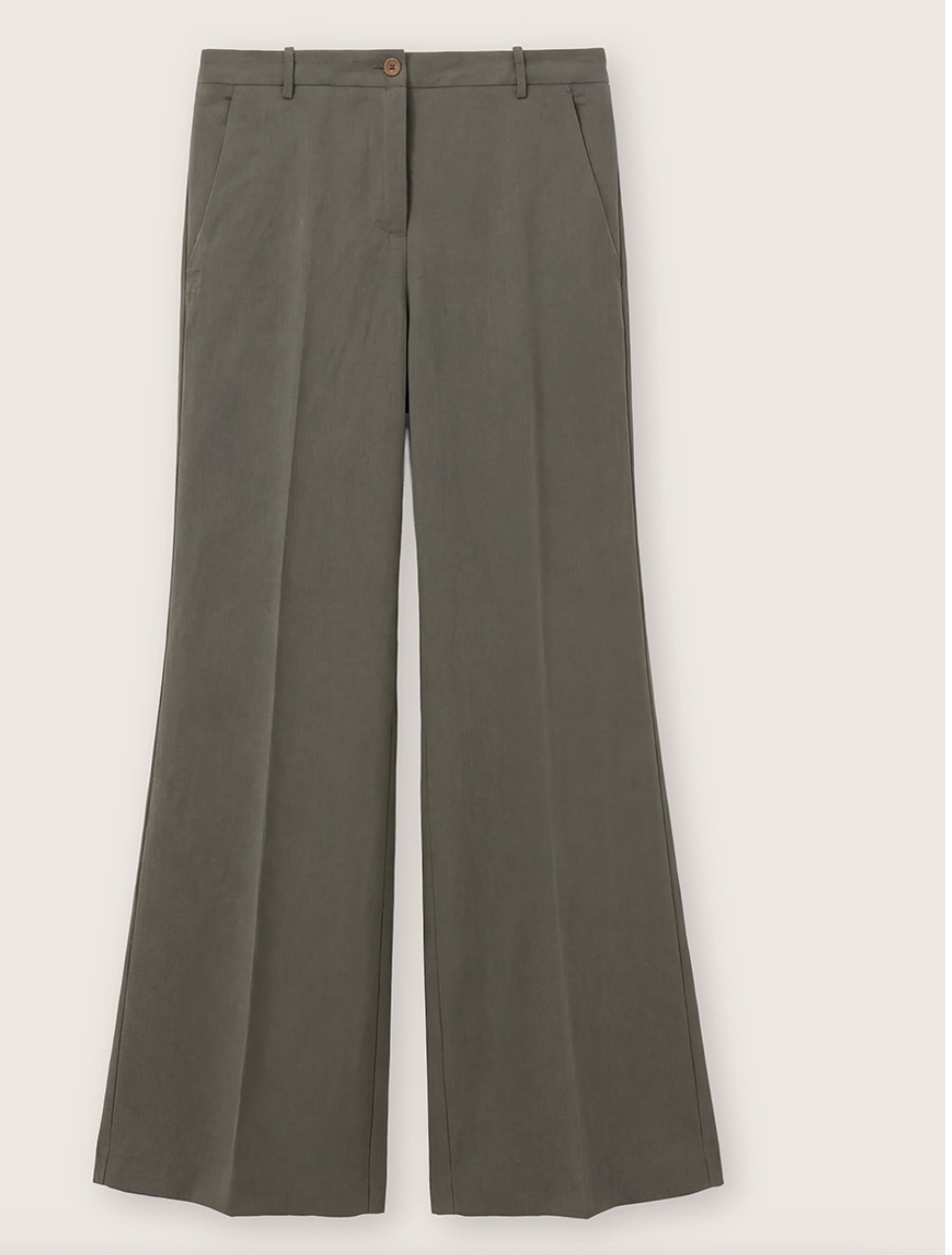 Wide twill trousers