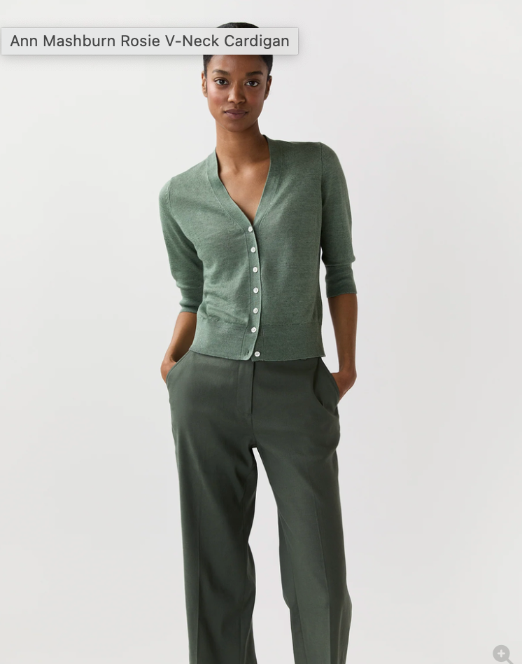 Short-Sleeved Rosie V-Neck Cardigan