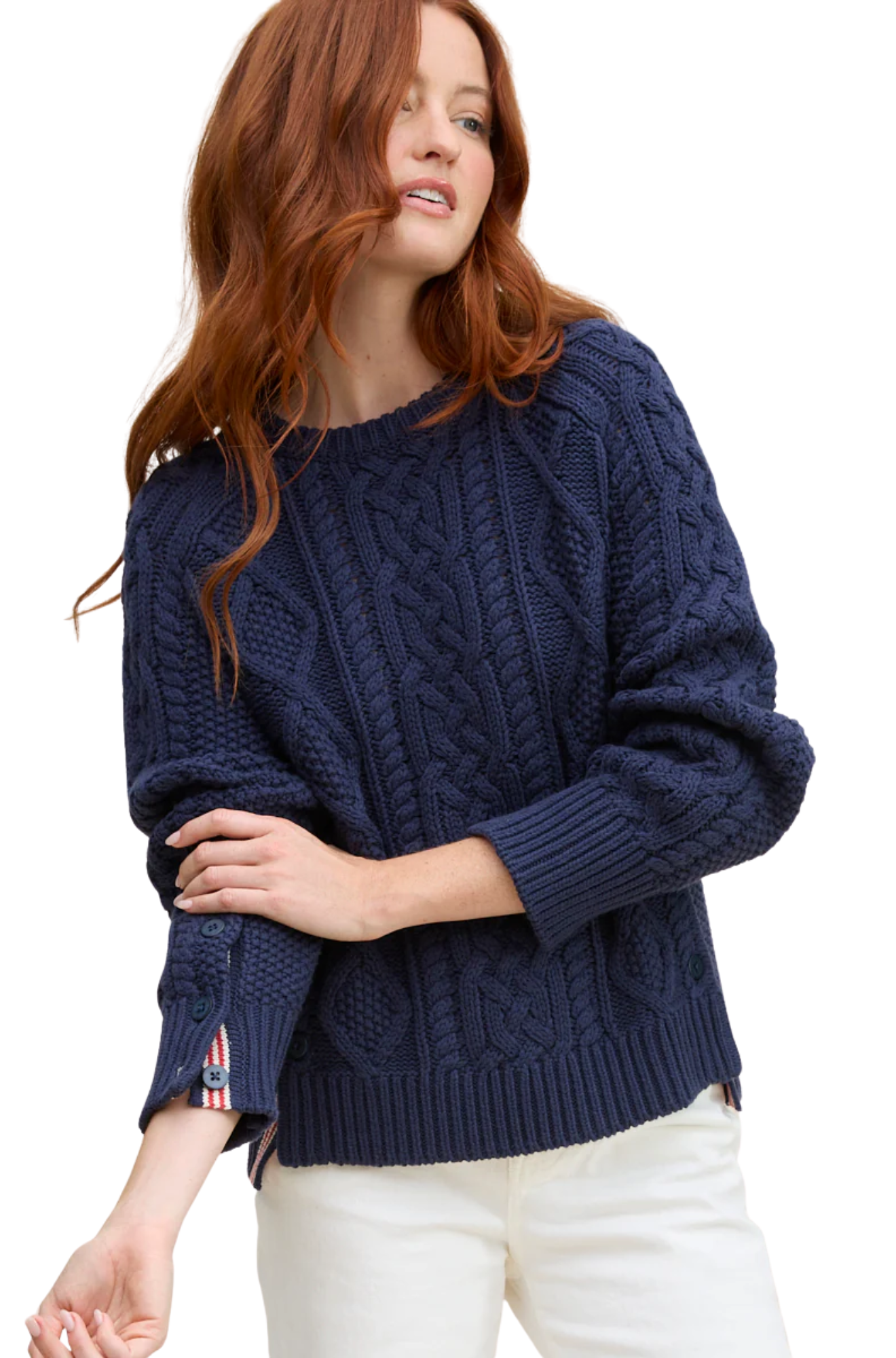 NAUTICAL CABLE PULLOVER