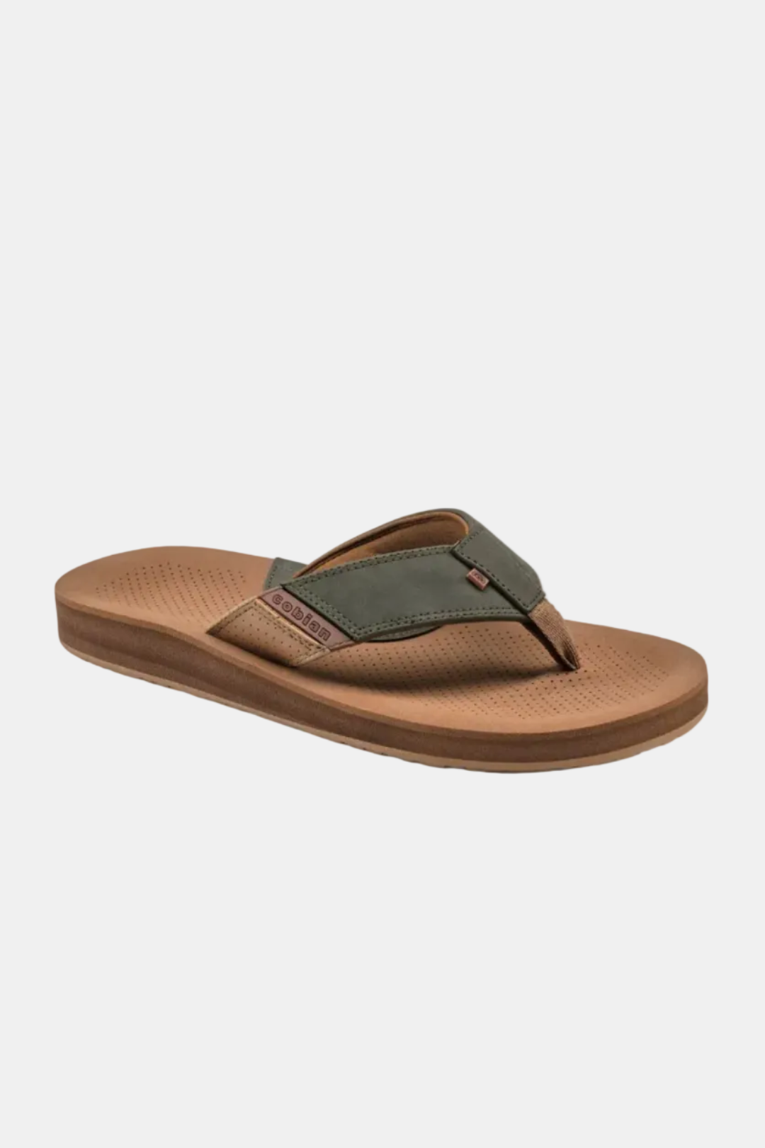 Brown sandal with a white background