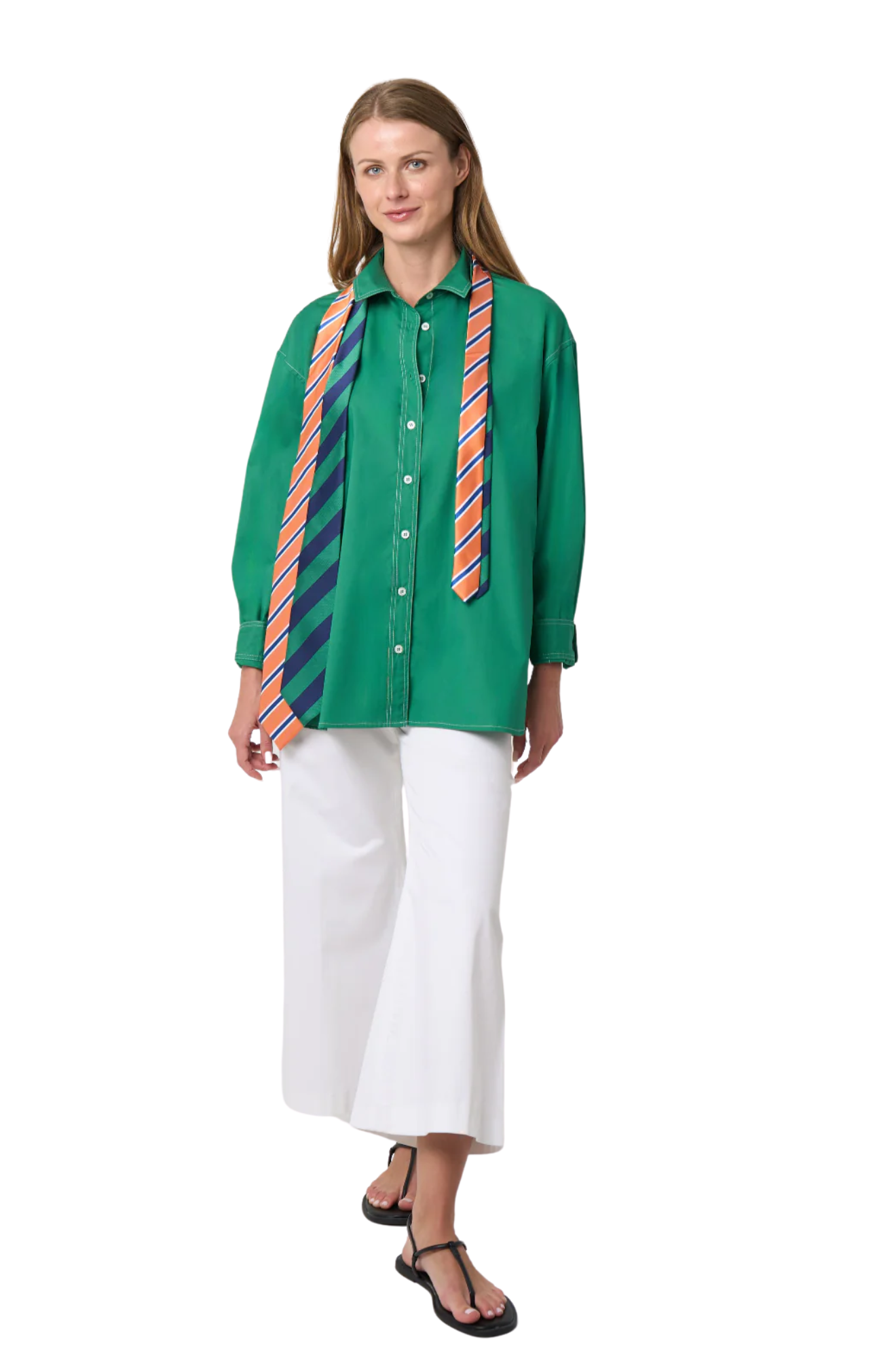 Ricky Relaxed Shirt with Topstitch