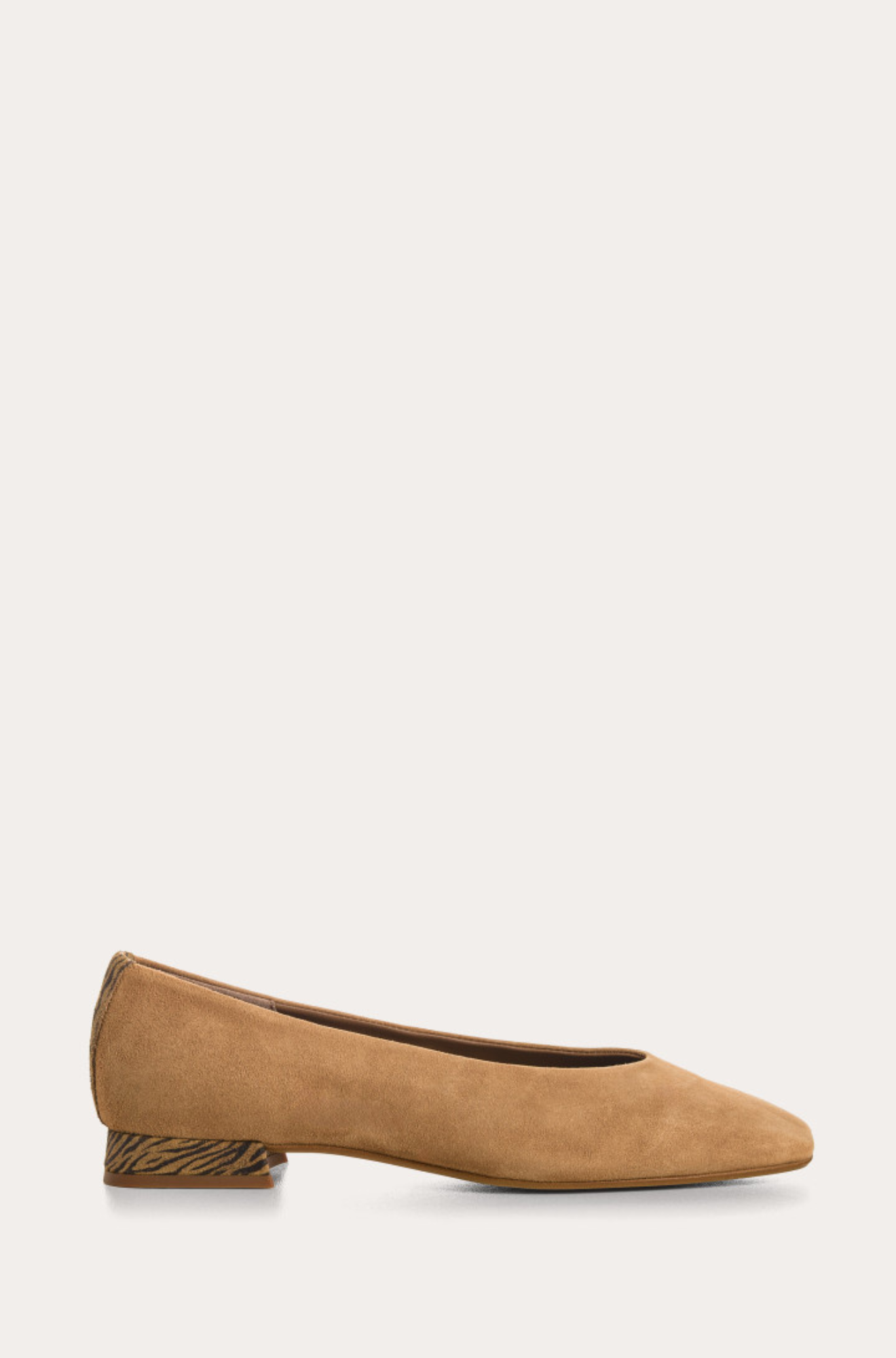 THEA SUEDE/ZEBRA BALLERINAS