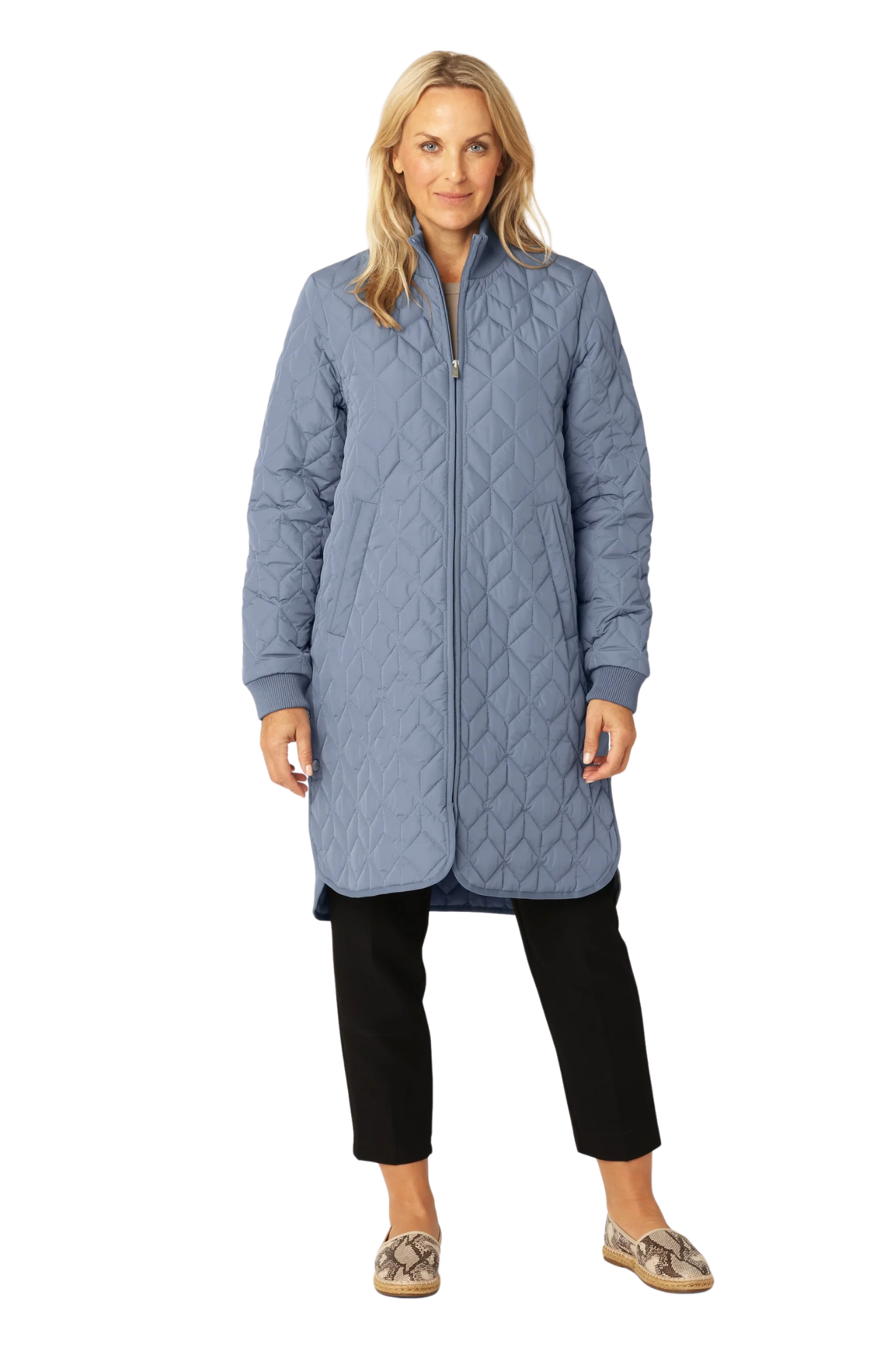 Long Padded Quilt Jacket