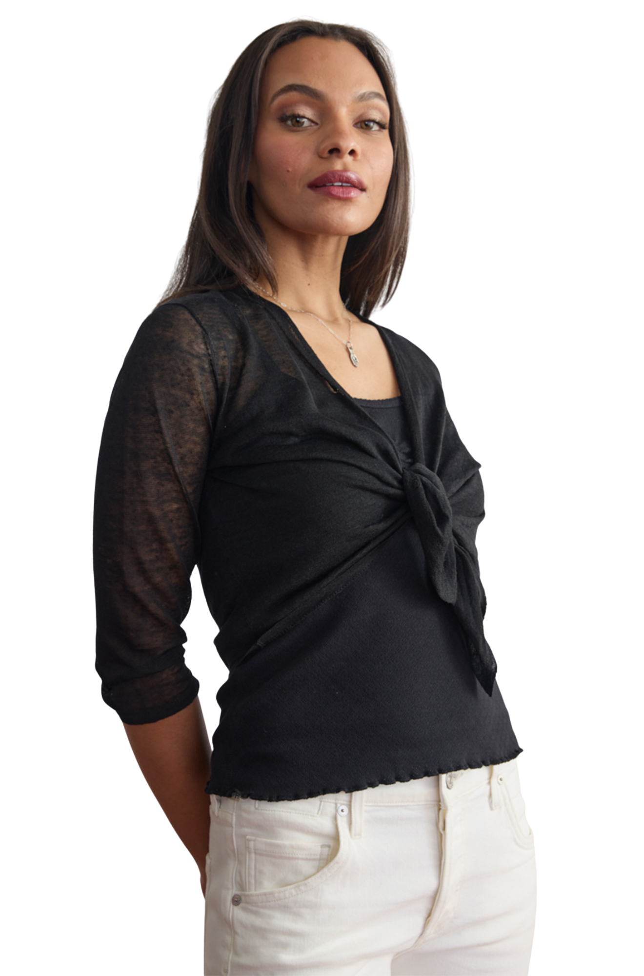LINEN BALLET WRAP