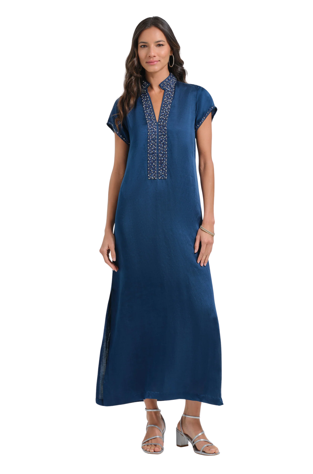 Meg 54" Cap Sleeve Caftan