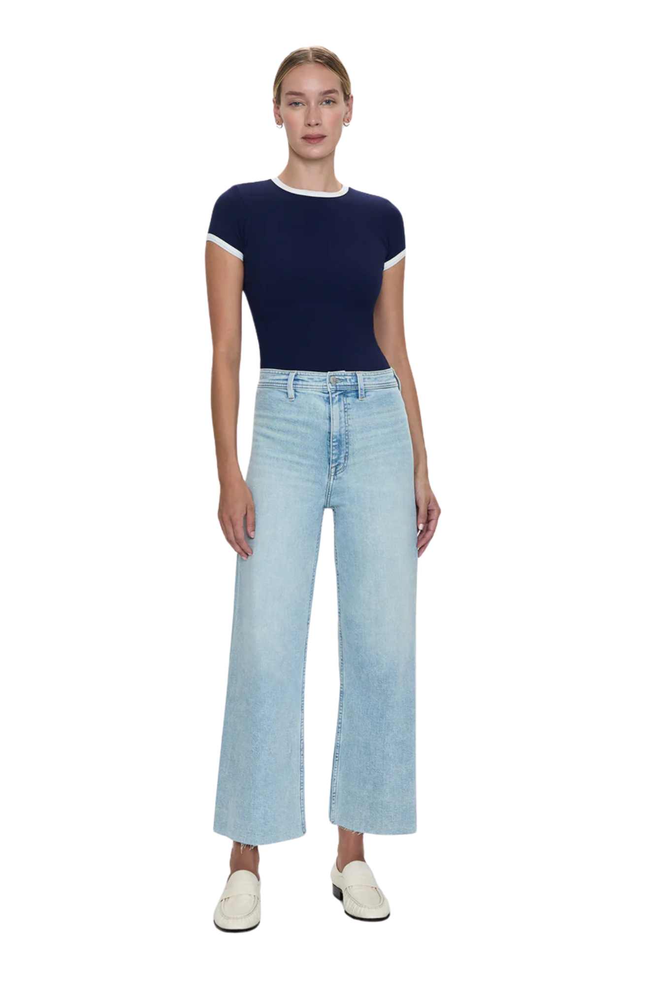 Penny Crop High Rise Wide Leg