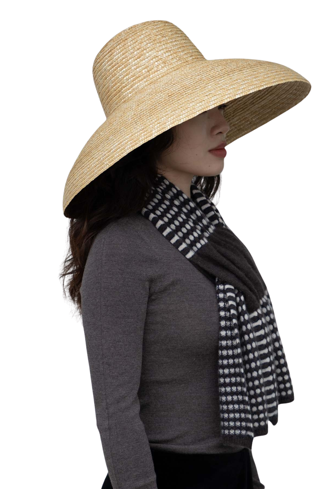 Coral Keyhole Cashmere Scarf