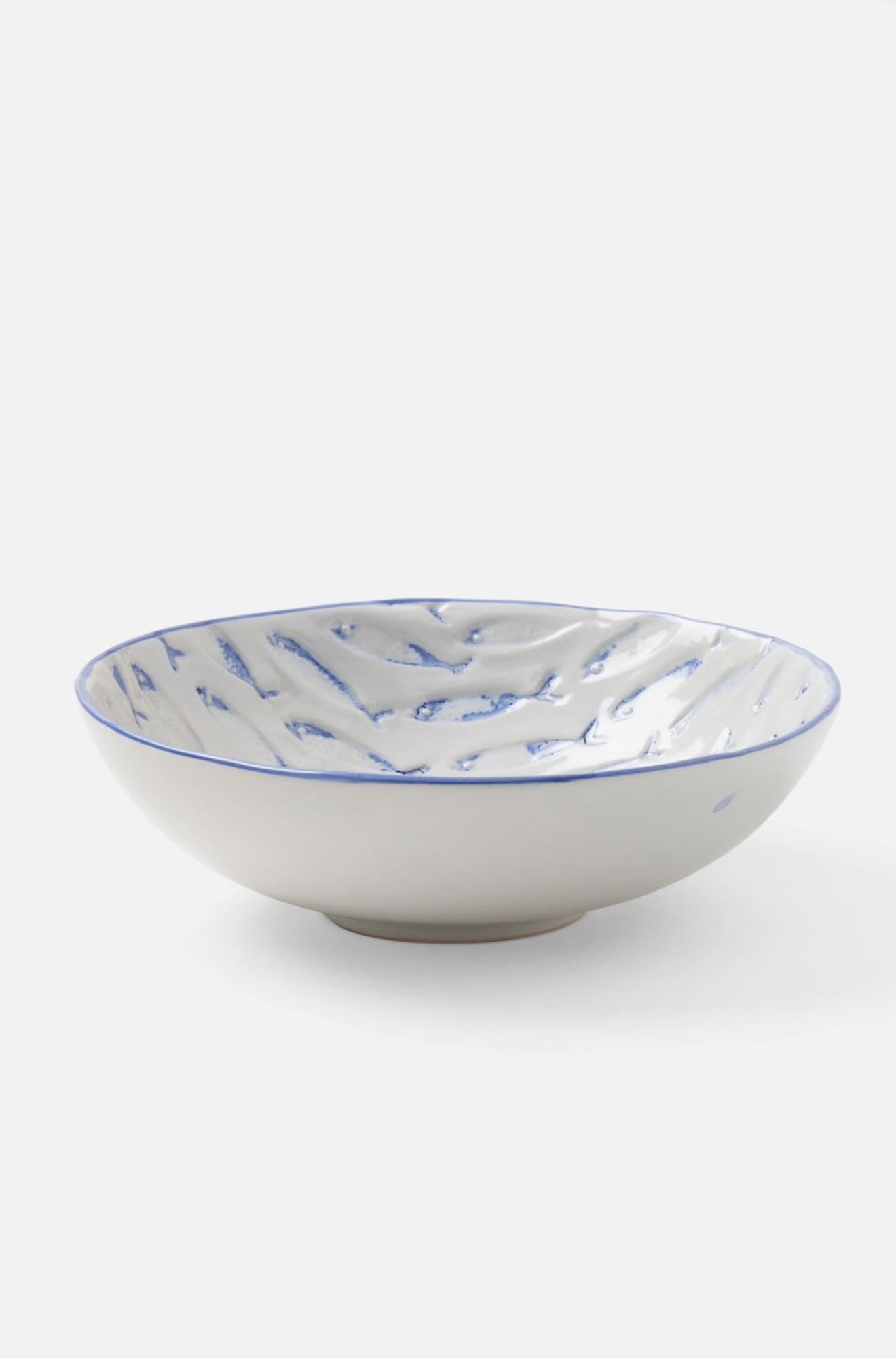 Gideon White/Blue Ice Cream Bowl