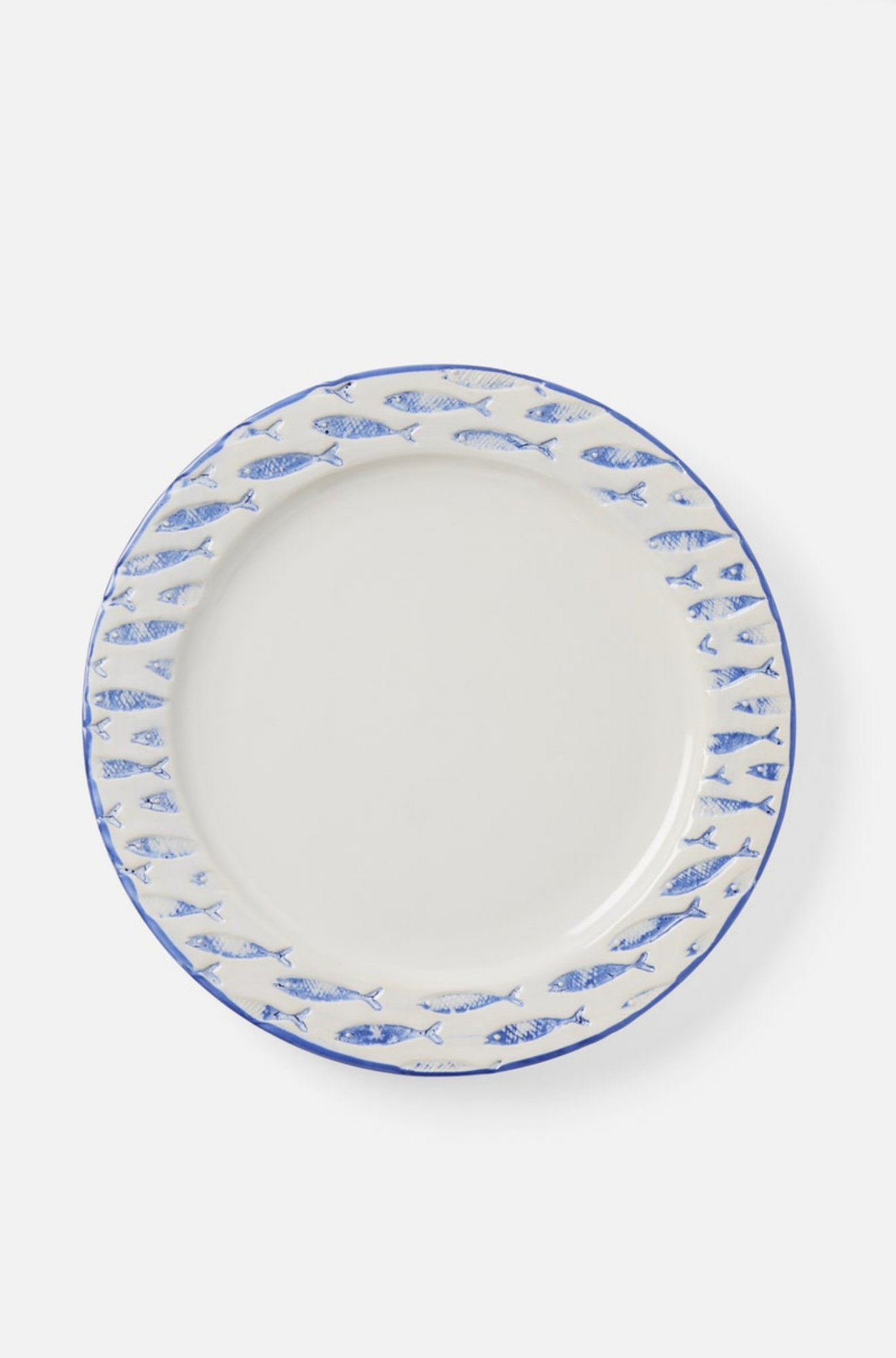 Gideon White/Blue Dinner Plate