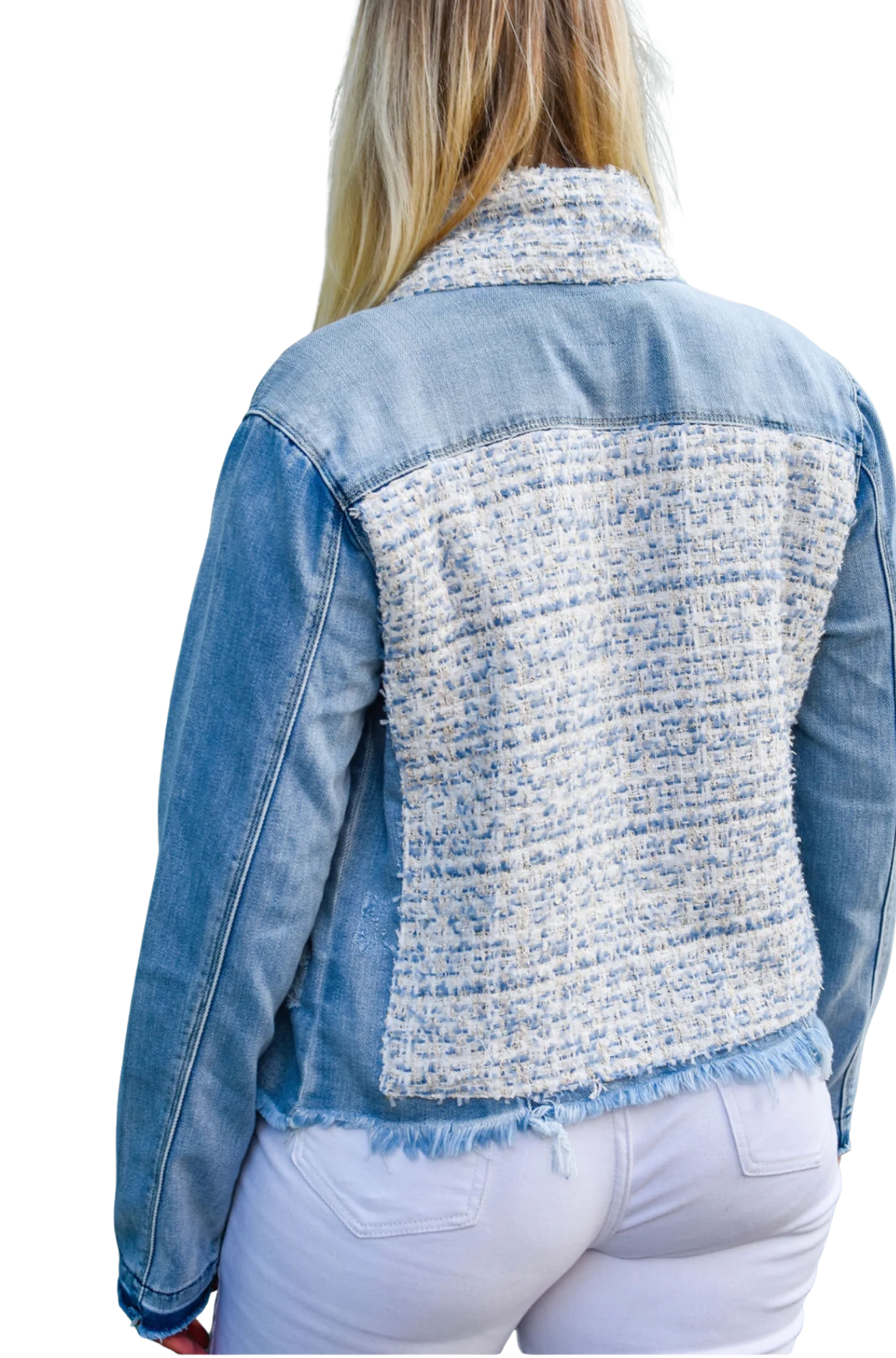 The Light Denim Jacket / Tweed Blue