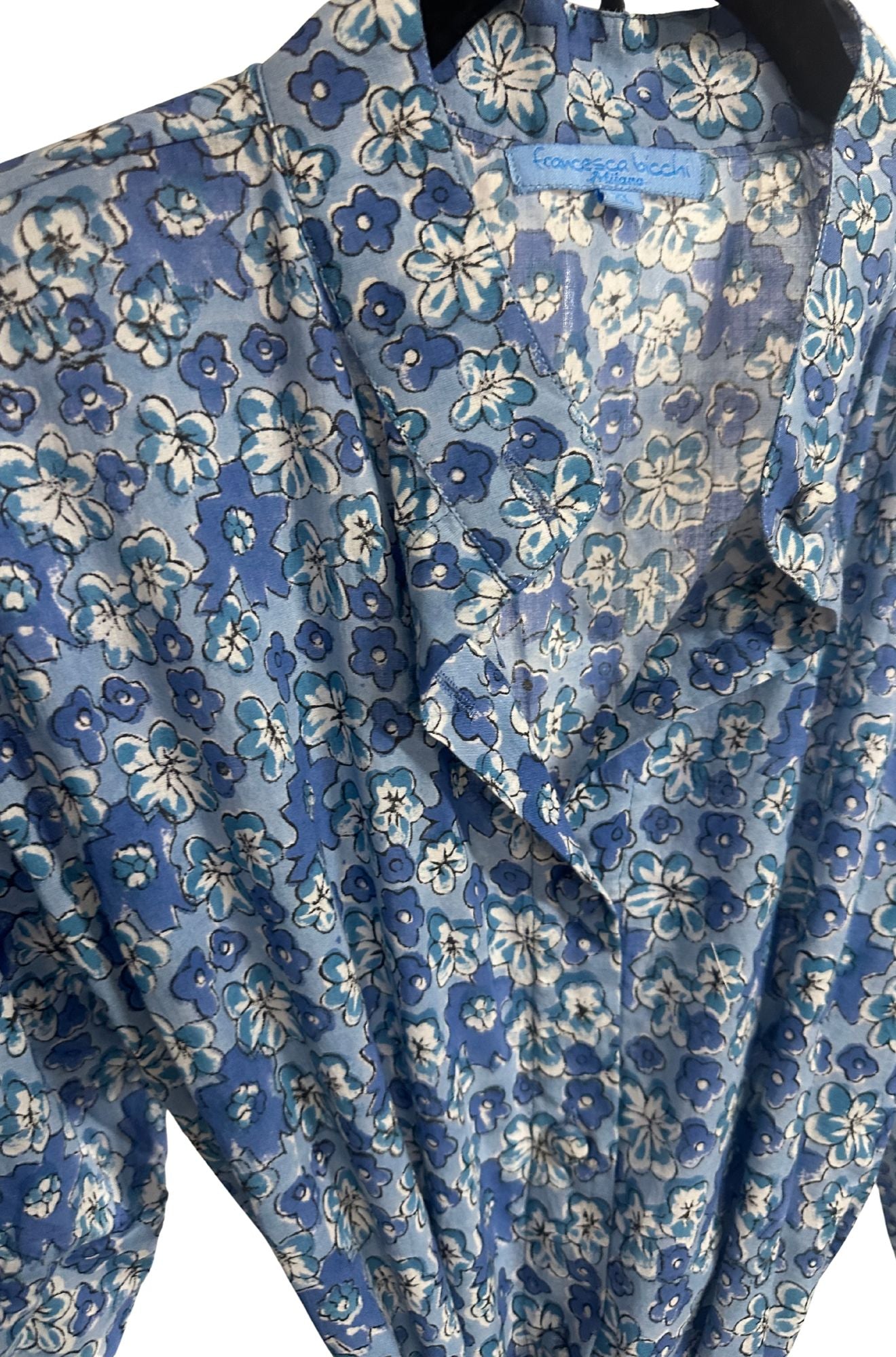 Green and Blue Blockprint Milan Dresses