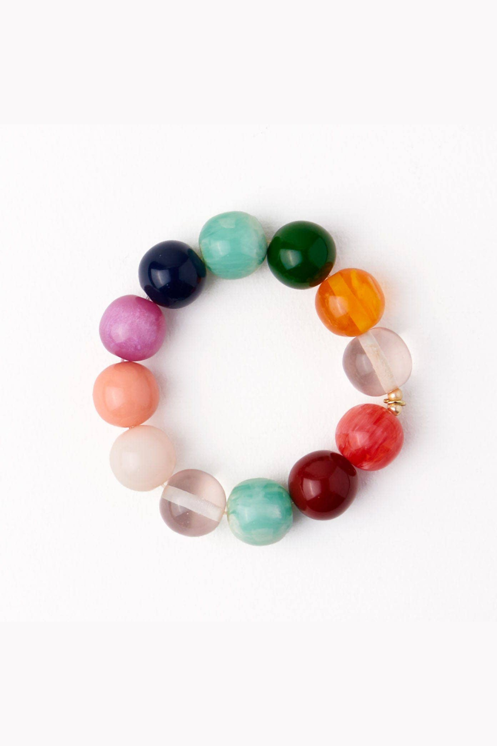 Cece Large Resin Bead Bracelet Multi