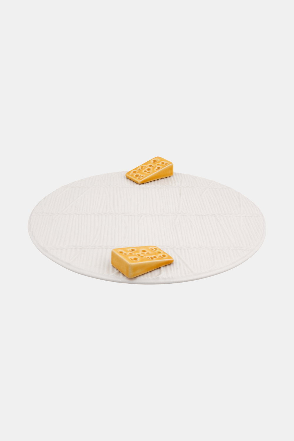 White Cheese Tray with Cheese