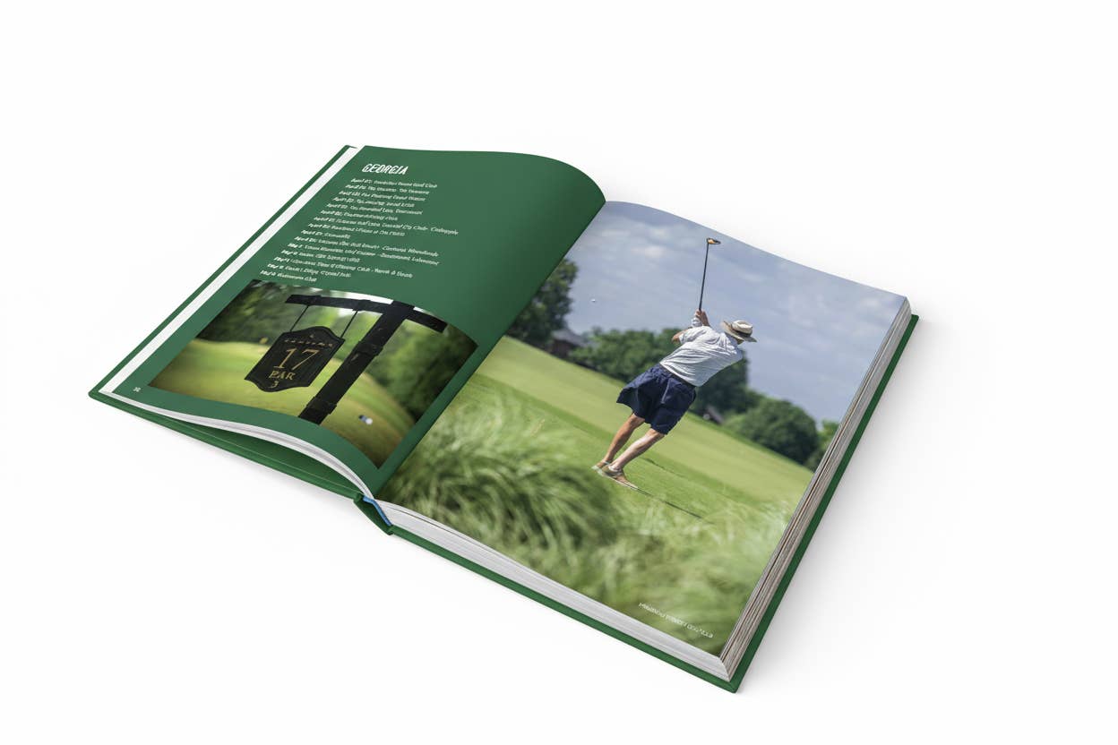 Golf Bum coffee table book by Johnny Vacay