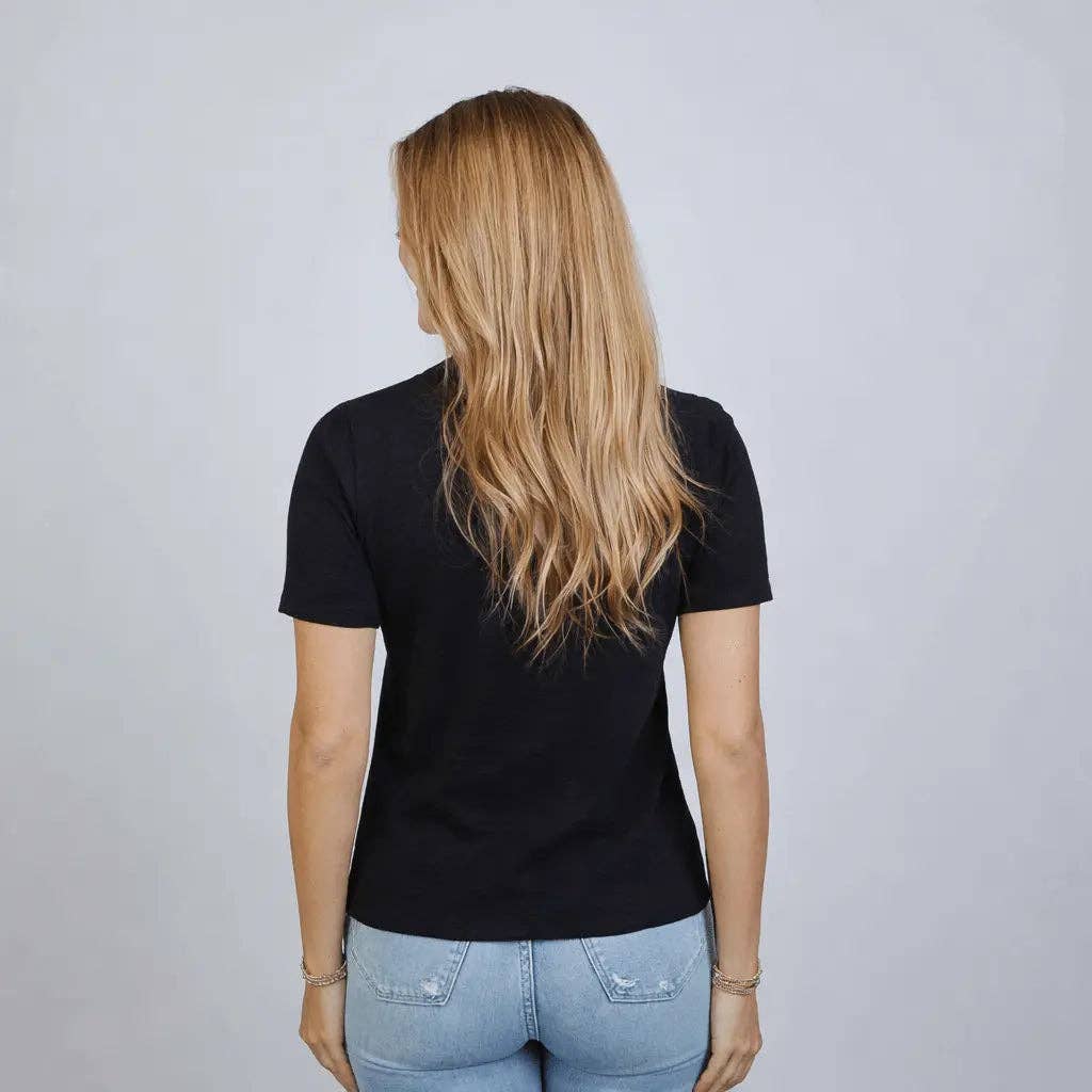 Saturday Short Sleeve Tee in Black