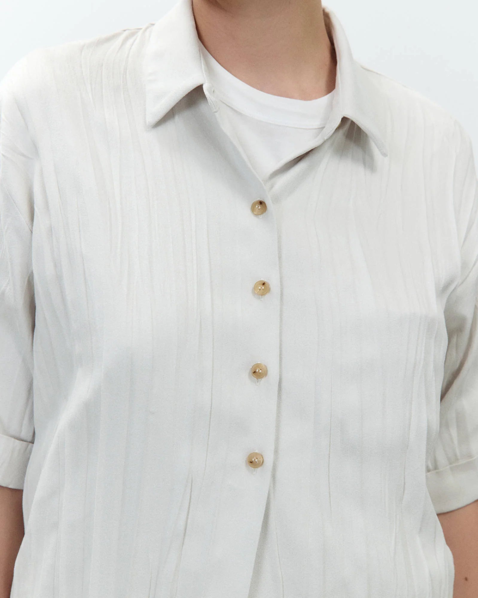 WRINKLED DAINETTO SHIRT