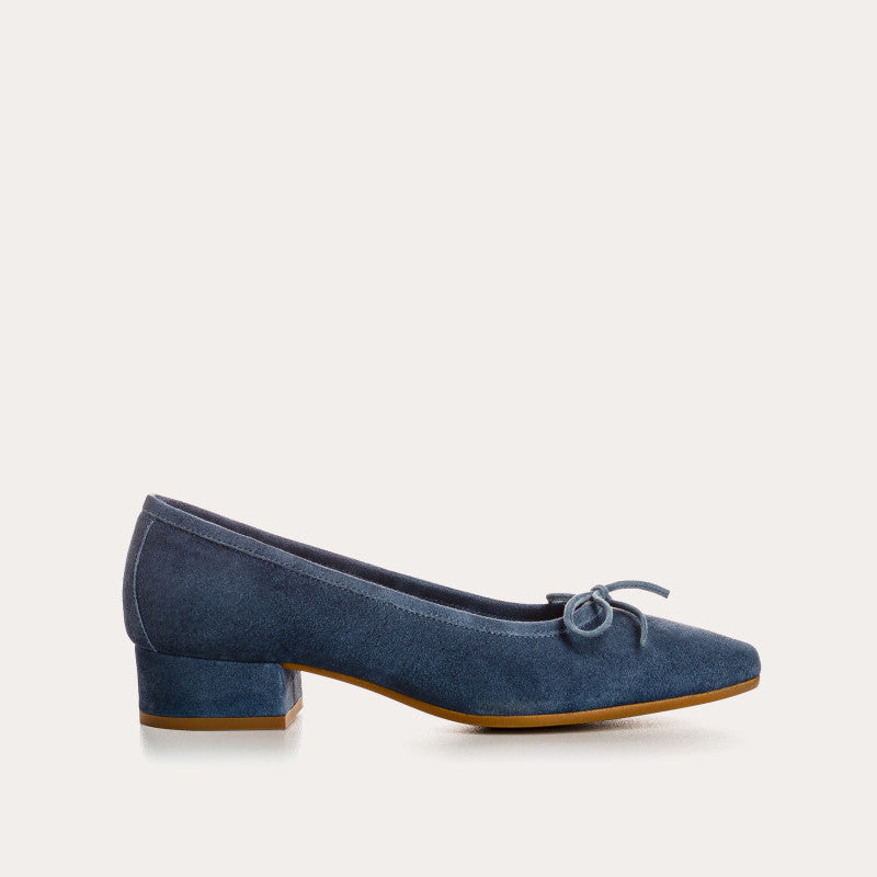 FETICHE SUEDE HEELED BALLERINAS