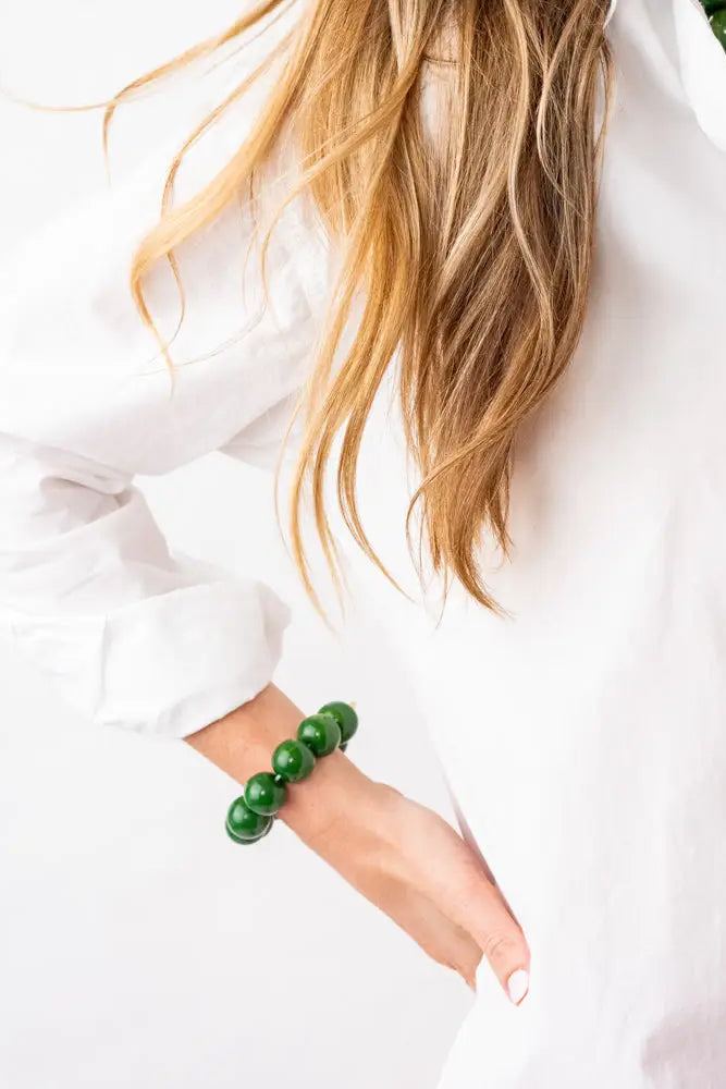 Cece Large Resin Bead Bracelet