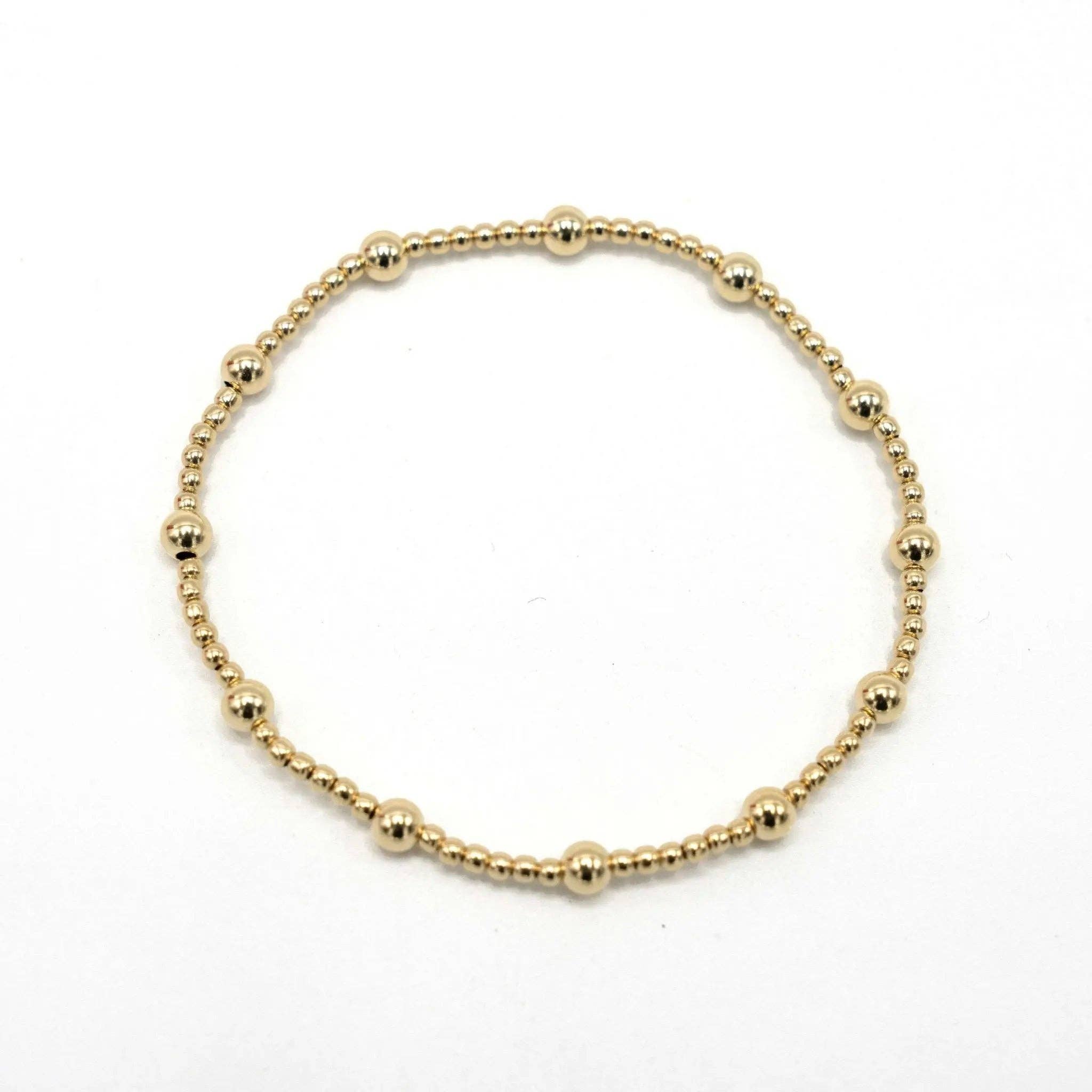 Malibu 2x4 14k Gold filled Beaded Bracelet