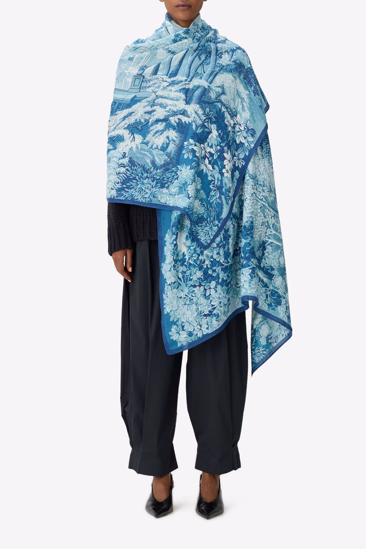 Scarf 100 - Come - Duck Blue