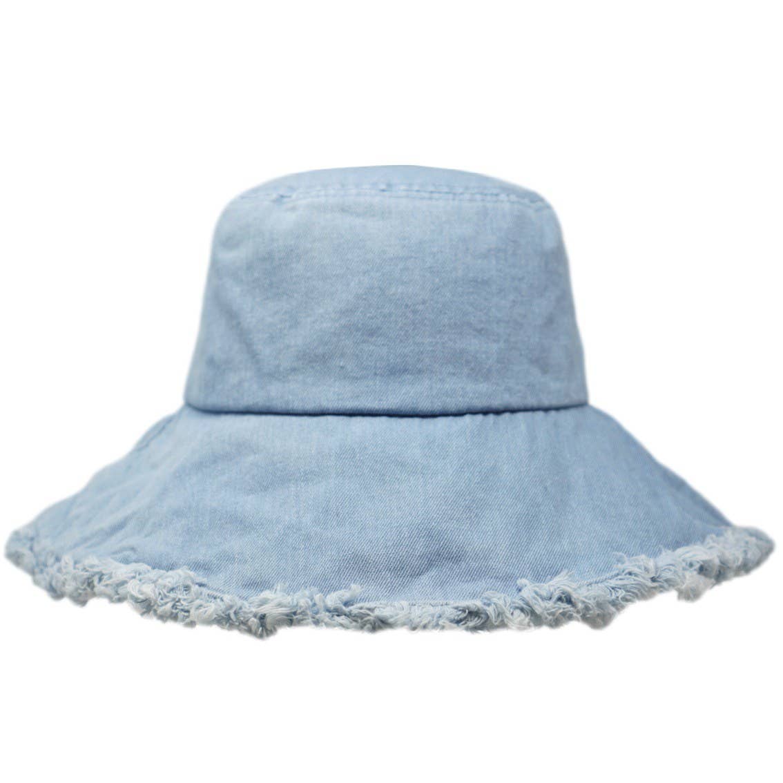 KEANU 100% Heavy Cotton Twill Raw Edge Bucket Hat, 4" Brim