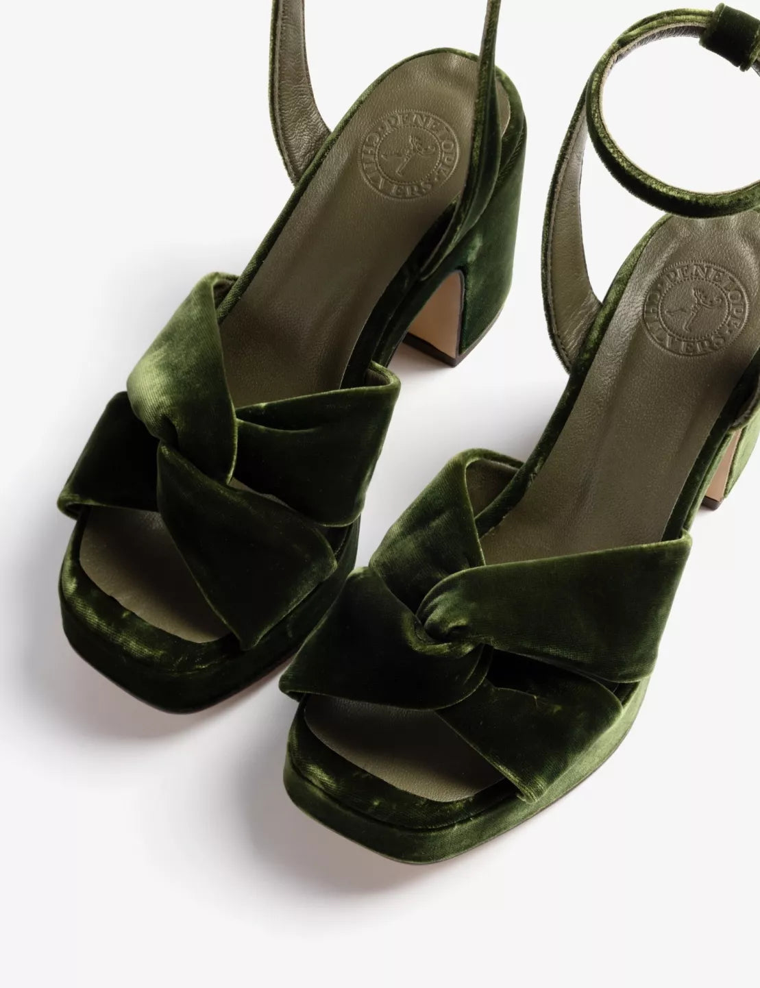 Hibiscus Platform Velvet Sandal