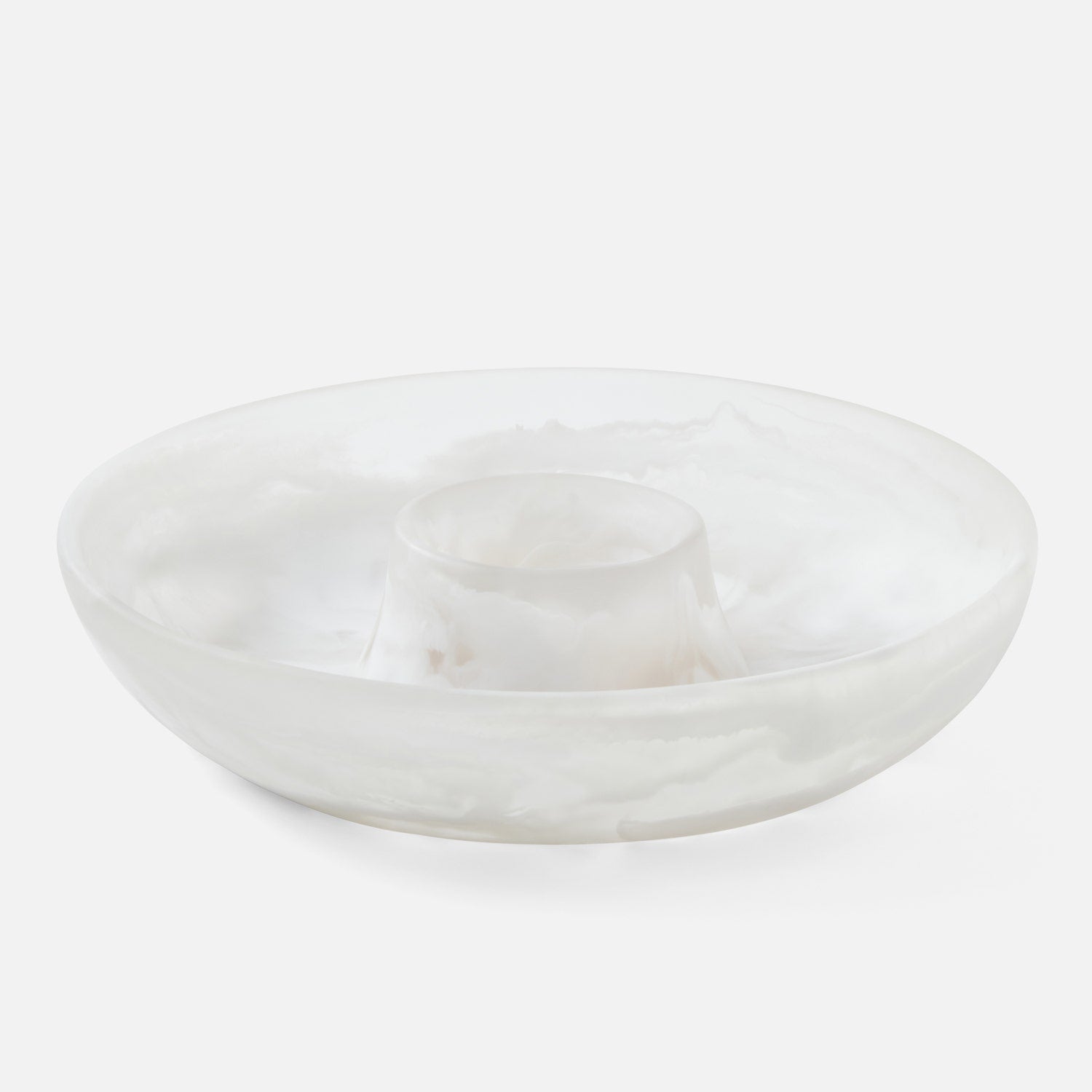 White ceramic bowl on a white background