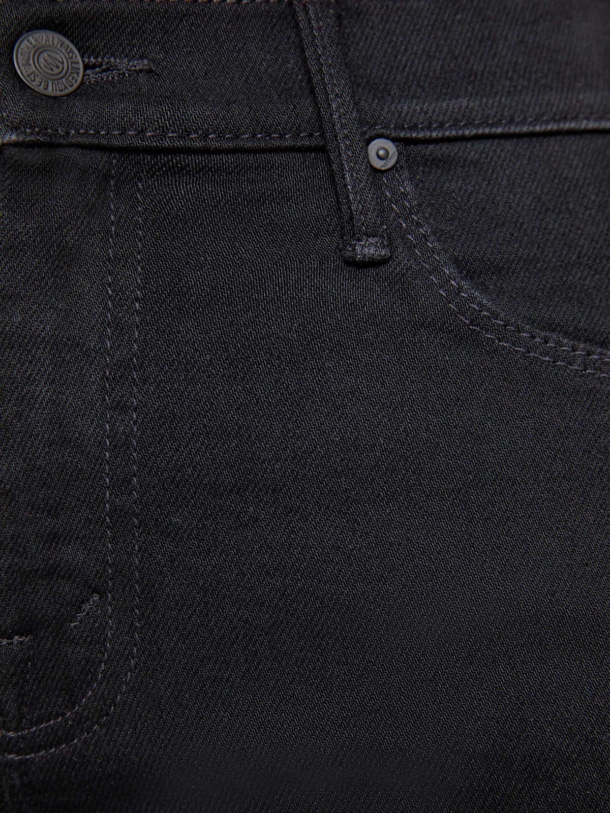 The Copper Shed The Weekender black flare jeans featuring a mid-rise waist and branded metal hardware detail