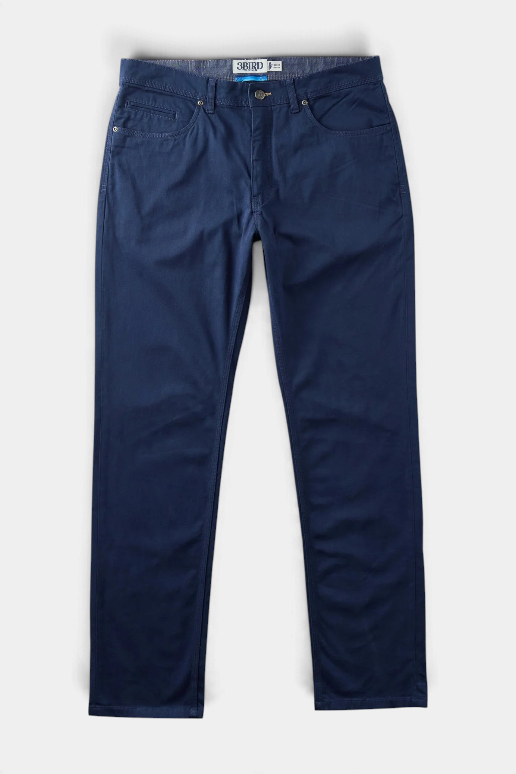 The Copper Shed navy blue Breakout broken twill pants with 5-pocket styling and tapered fit