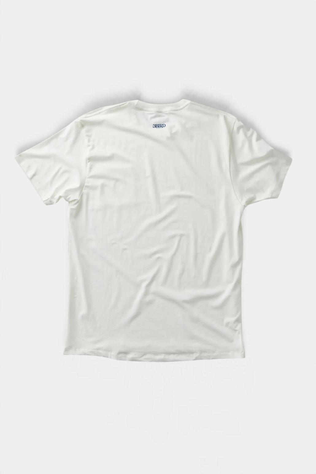 The Copper Shed Petey Pocket Tee in white organic cotton blend, back view showing classic fit and soft fabric.